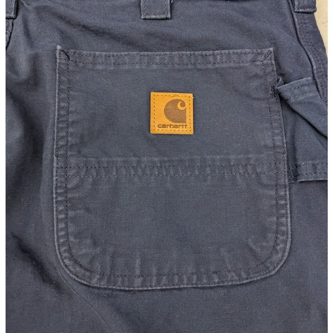 Carhartt × Vintage Carhartt B151 Navy blue Carpenter pants Size US 35 - 2 Thumbnail