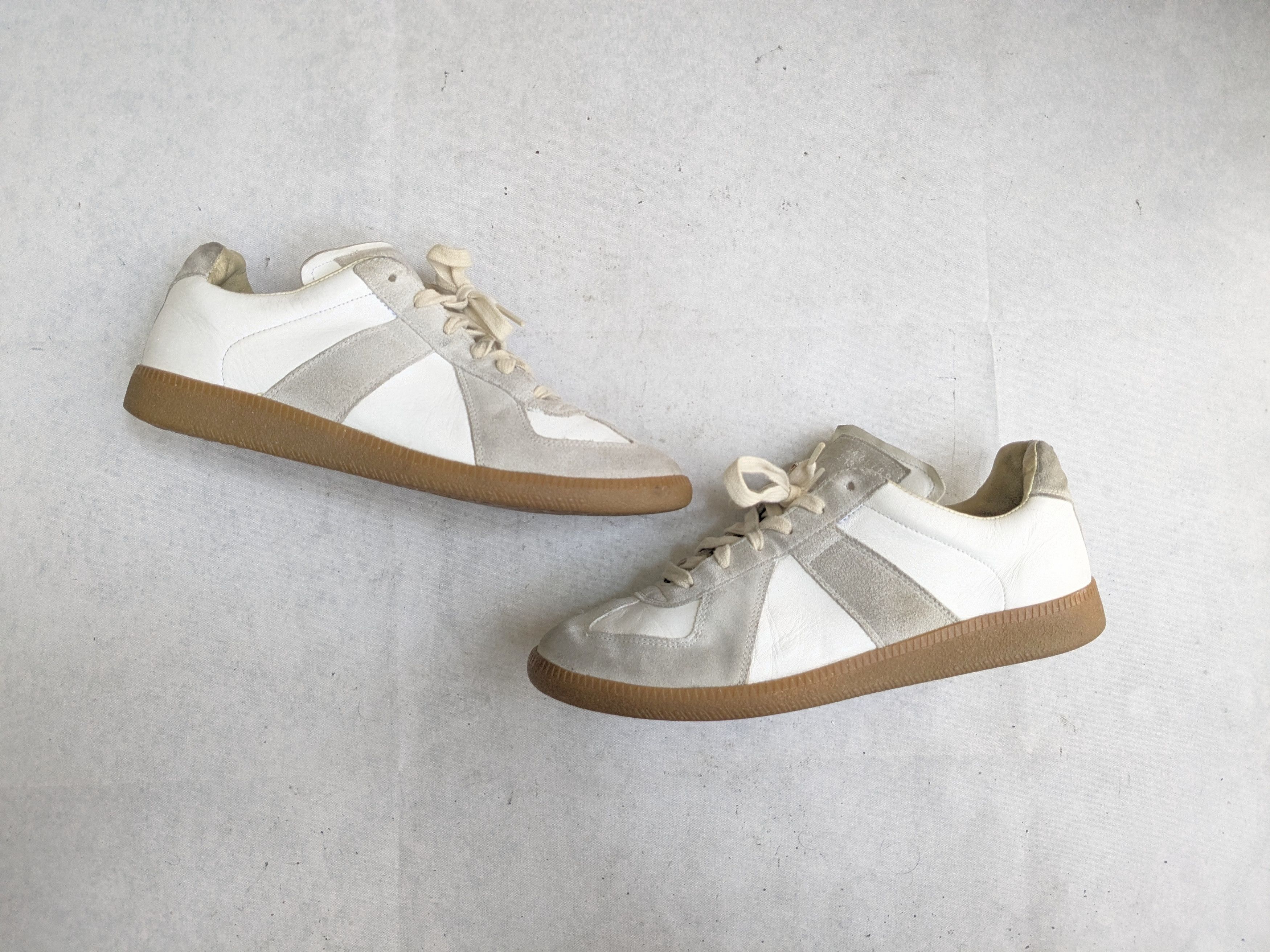 Maison Margiela Replica GAT White Gray 7 40 Low Tops Gum