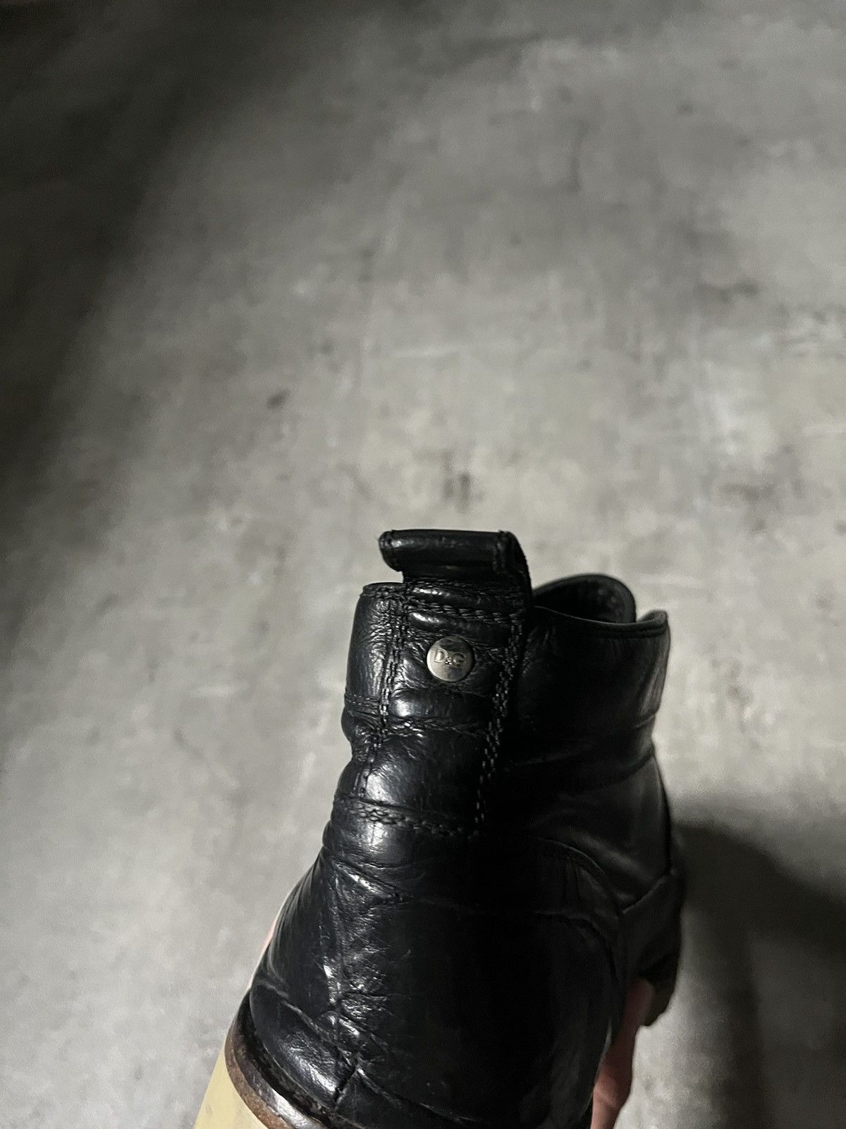 Dolce & Gabbana Dolce & Gabbana leather black boots rare Size US 12 / EU 45 - 21 Thumbnail