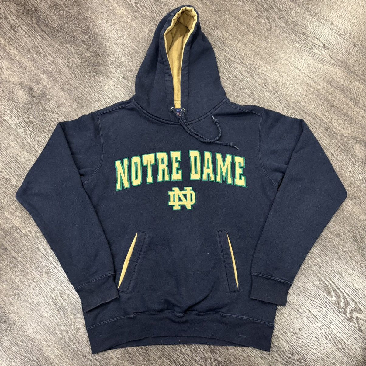 Champs Sport Vintage Notre Dame Champs Hoodie, Men’s XS, Navy and Gold Size US XS / EU 42 / 0 - 1 Thumbnail