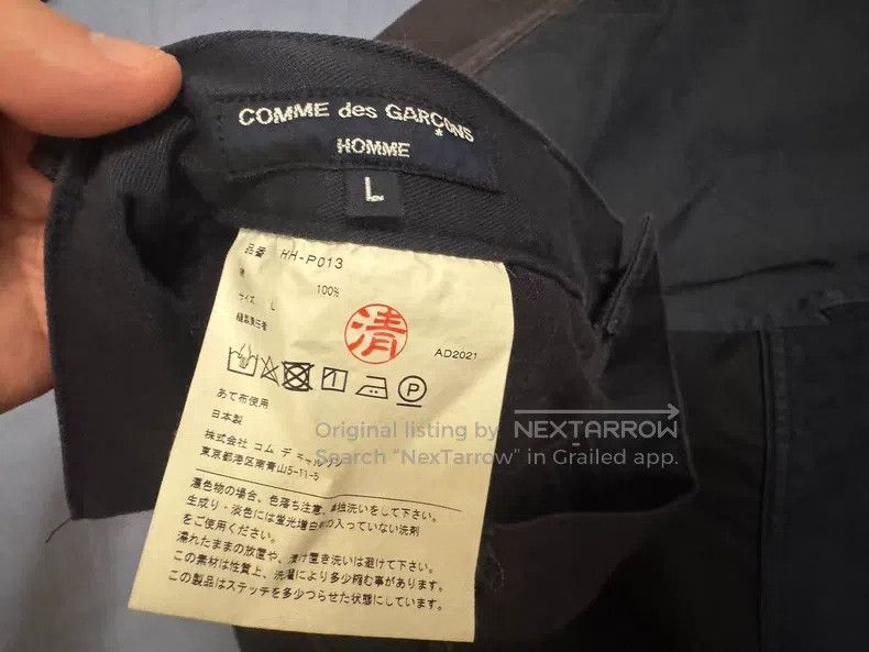 Comme des Garcons Comme Des Garcons size L Contrast-stitched long pants Size US 27 - 3 Thumbnail