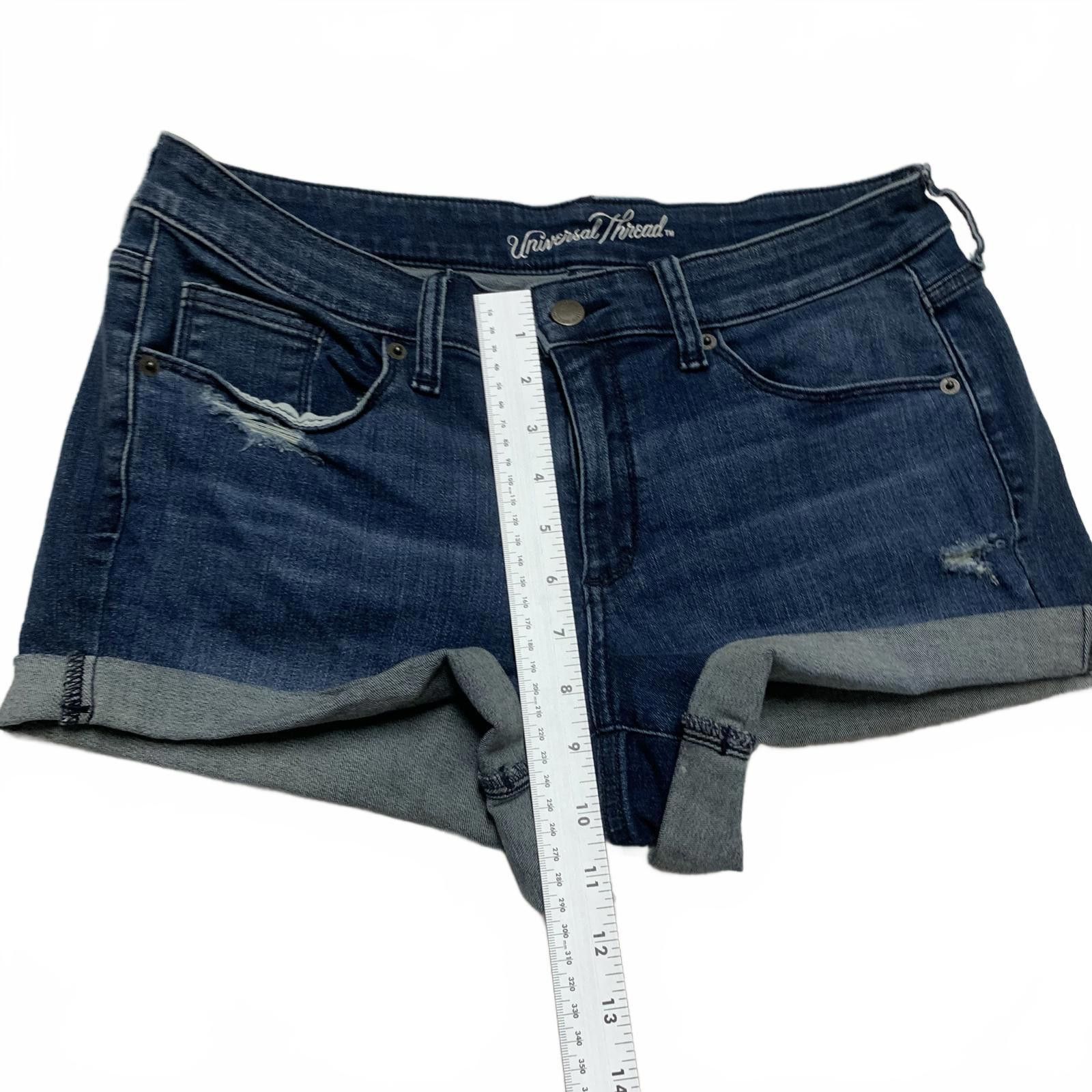 Other Universal Thread Women's Size 10 Blue Mid Rise Denim Shorts Size 32" / US 10 / IT 46 - 5 Thumbnail