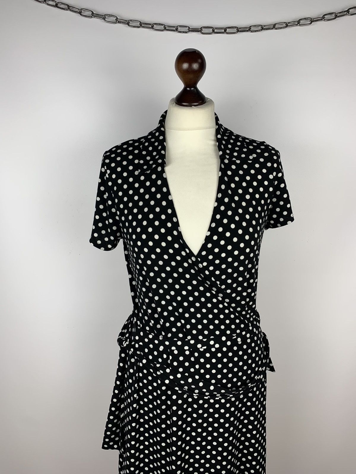 Laura Ashley Laura Ashley Polka Dot Maxi Dress Top Belted Women's Size M Size M / US 6-8 / IT 42-44 - 3 Thumbnail