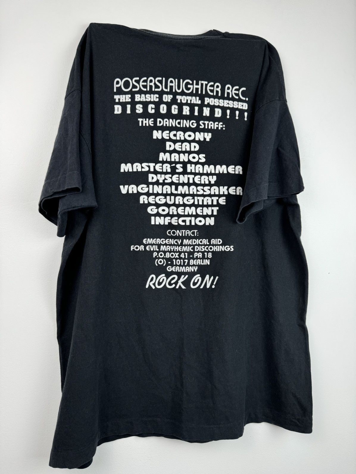 Band Tees × Vintage 1991 Necrony Severe Malignant Pustule Size US XL / EU 56 / 4 - 4 Thumbnail