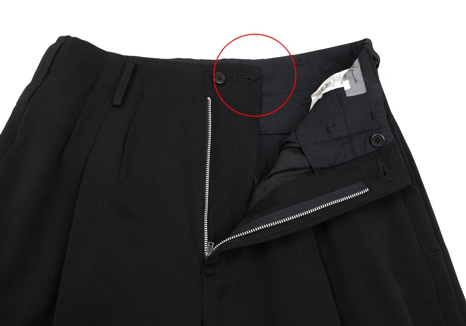 Yohji Yamamoto Yohji Yamamoto Wool Tuck Pants Black M Size US 36 / EU 52 - 5 Thumbnail