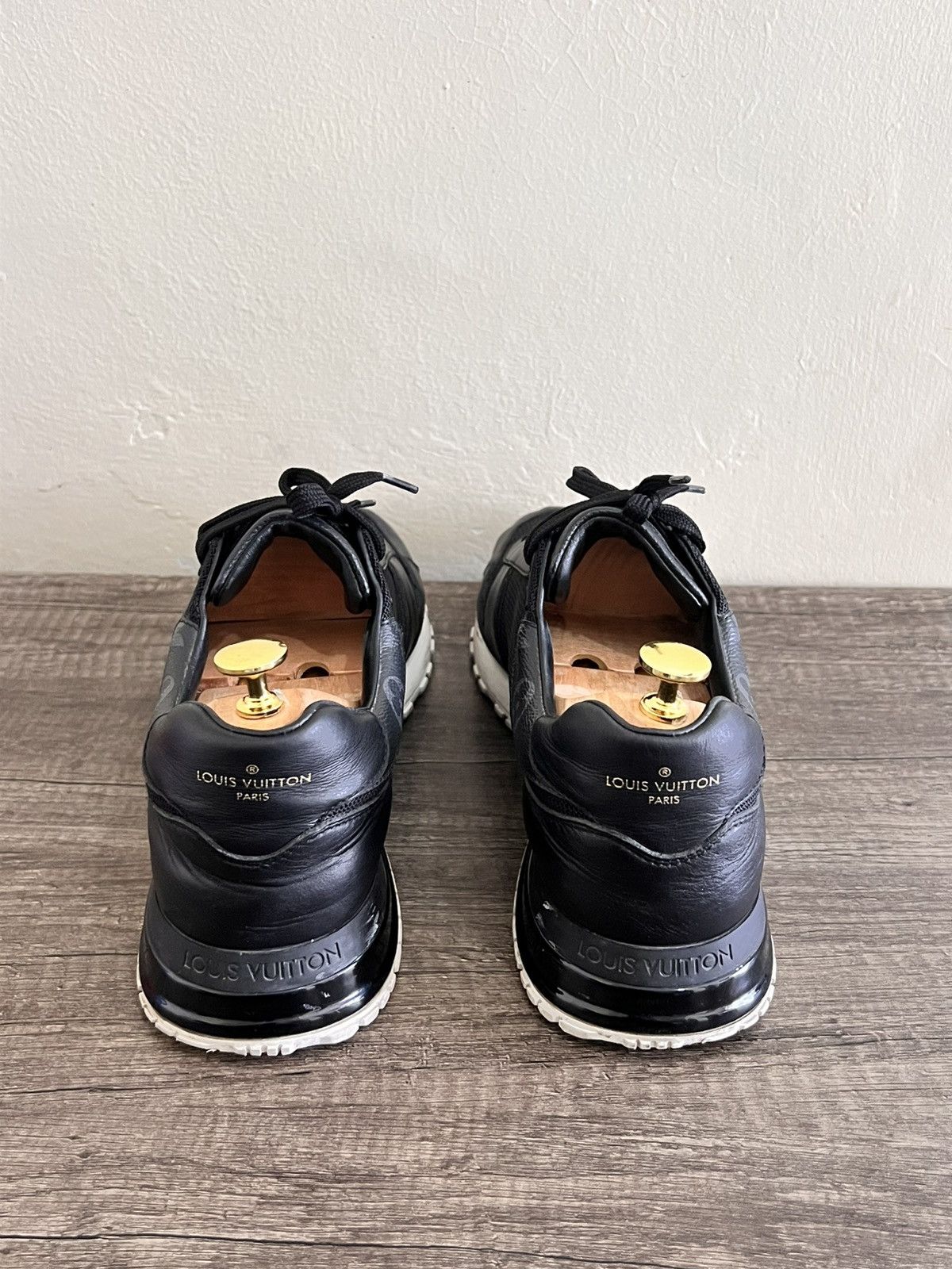 Louis Vuitton Run Away Sneakers - Black / White Size US 10.5 / EU 43-44 - 12 Thumbnail