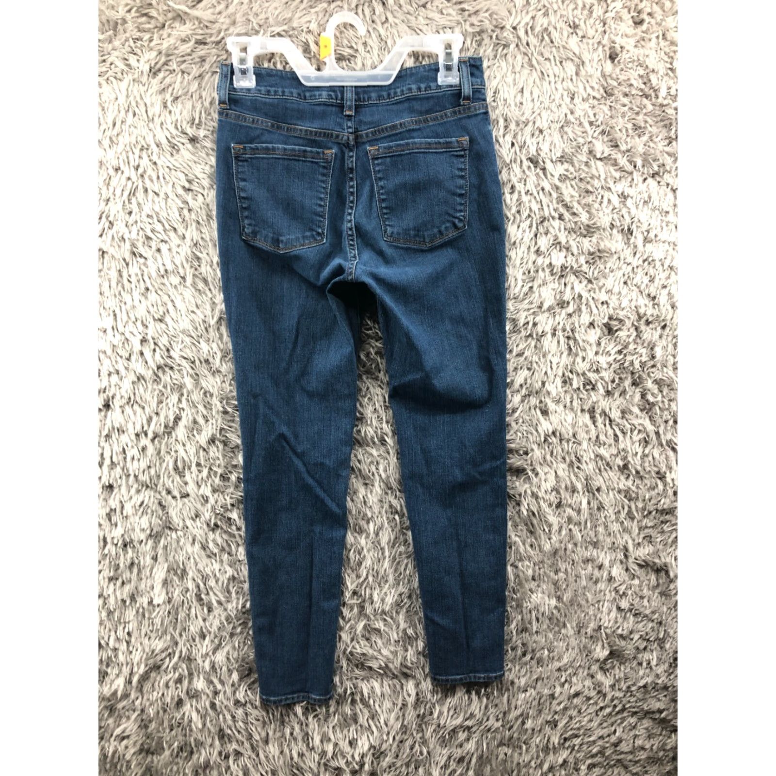 Vintage LL Bean Classic Fit Skinny Jeans Size 2P Petite Womens Dark Wash Blue Denim Jeans Size 26" / US 2 / IT 38 - 5 Thumbnail