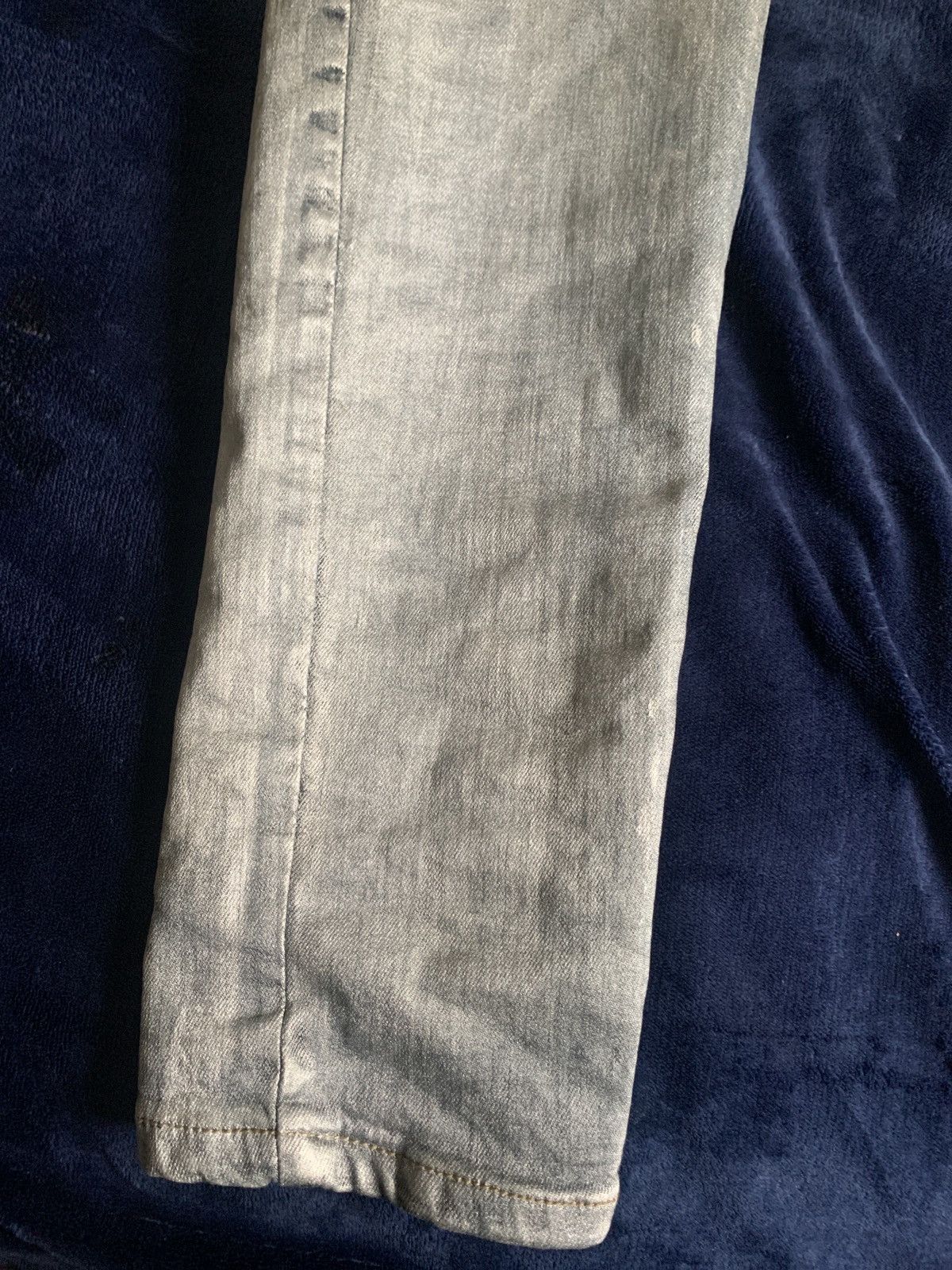 Other Custom Silver Biker Jeans Balmain Like 2000s Fashion Swag Size US 34 / EU 50 - 14 Thumbnail
