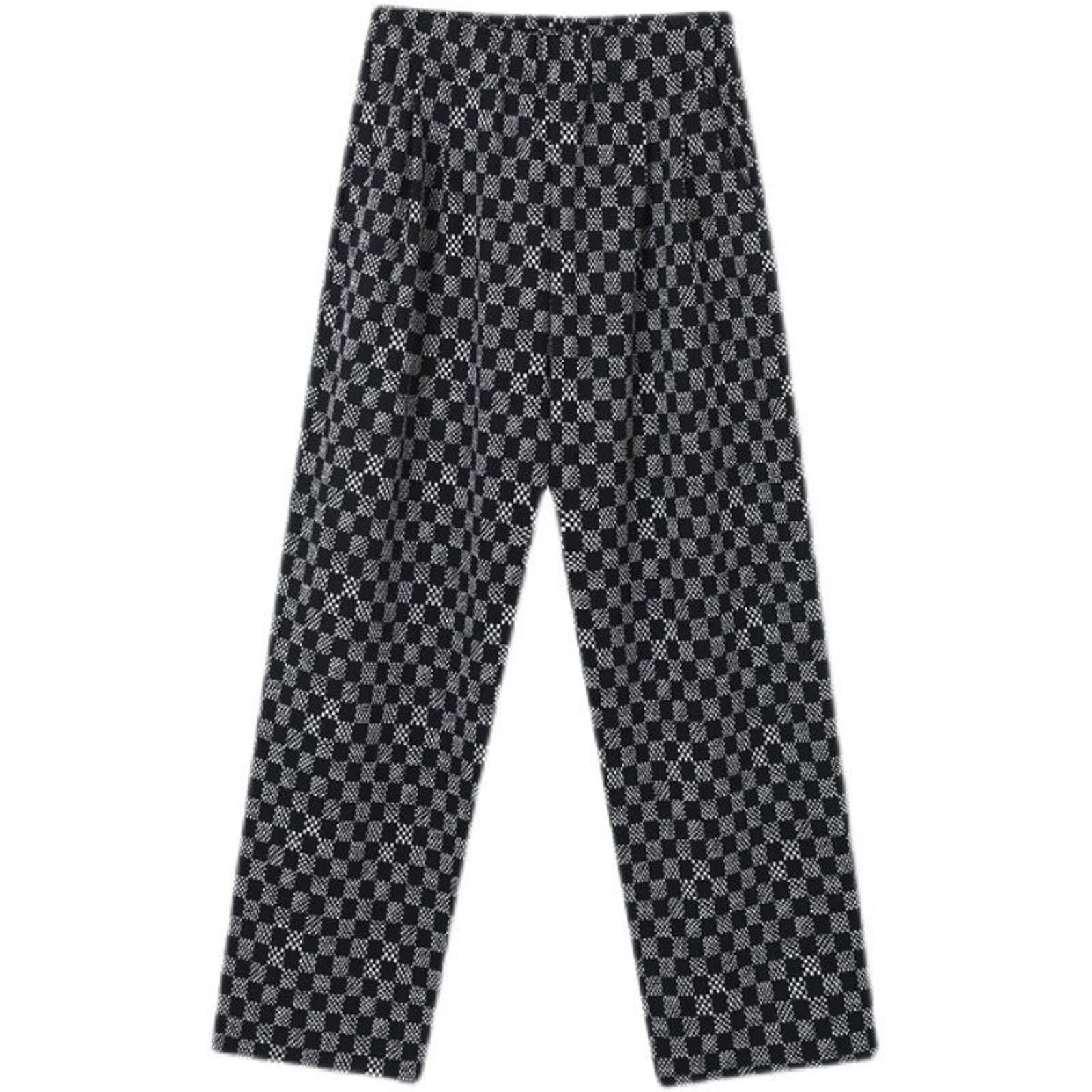 Vintage Black and Gray Checkered Baggy Jeans, Wide Leg Size US 32 / EU 48 - 5 Thumbnail