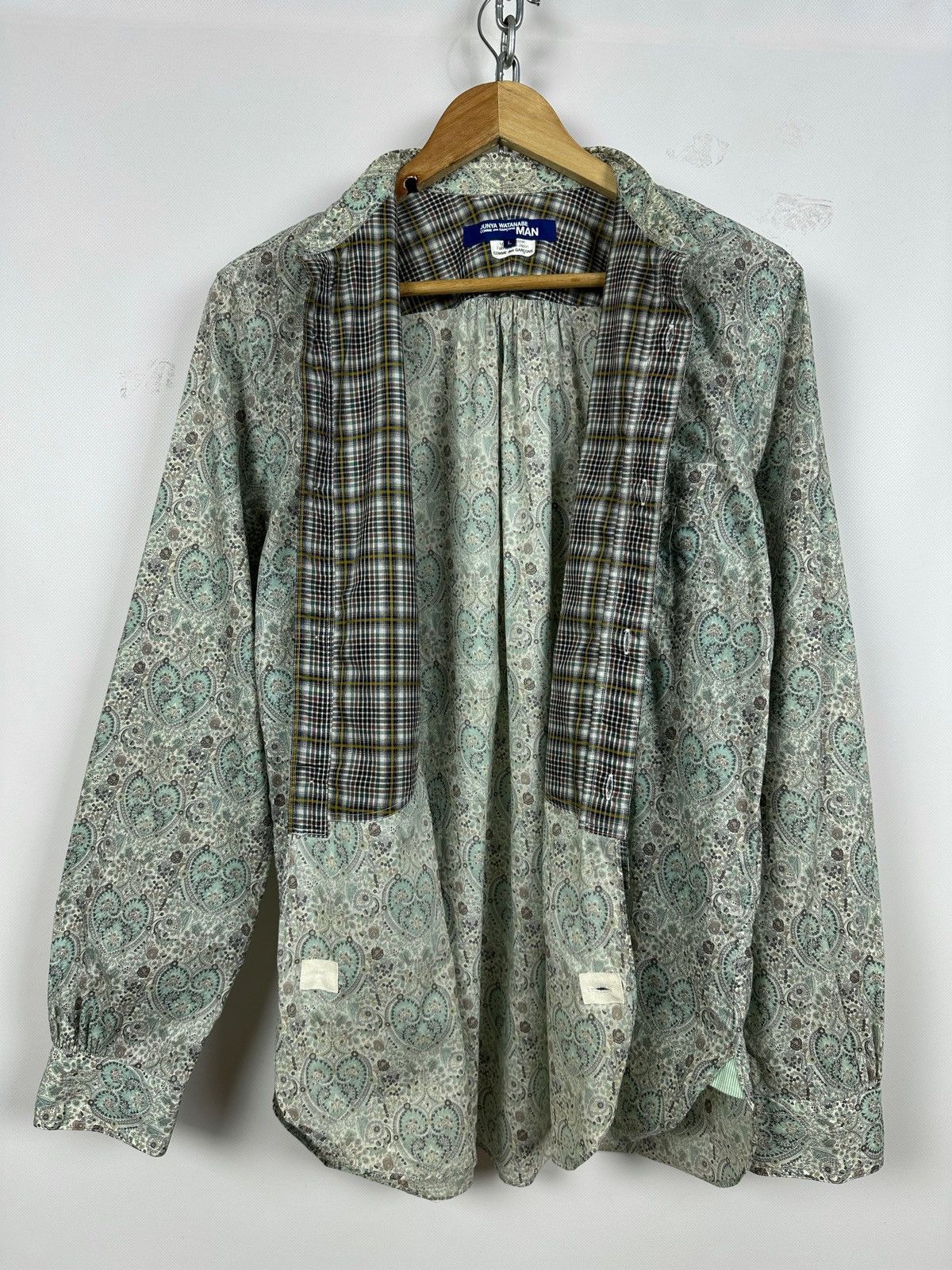 Junya Watanabe Comme des Garçons Junya Watanabe MAN Paisley Button Up Shirt Size US L / EU 52-54 / 3 - 3 Thumbnail