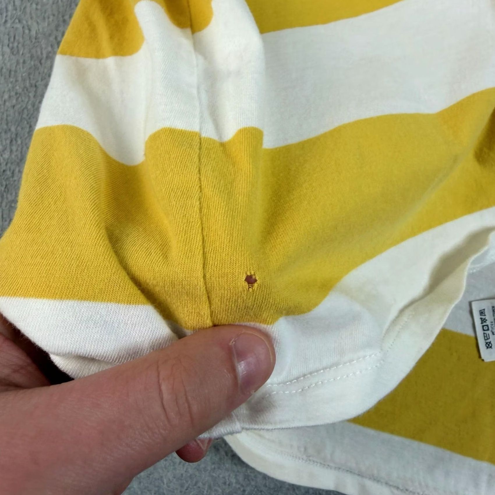 Boden Boden Shirt Women 10 Yellow Stripe Short Sleeve Cotton Tee Jersey Casual READ Size L / US 10 / IT 46 - 5 Thumbnail