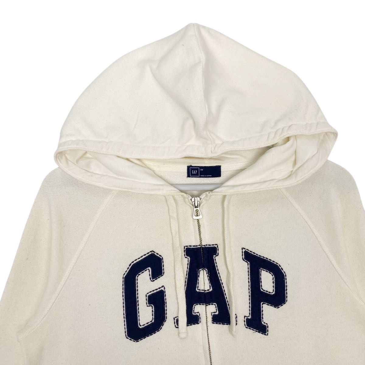 Vintage Vintage Gap Full Zip Hoodie White Pullover Jumper Size Xs Size US XS / EU 42 / 0 - 4 Thumbnail