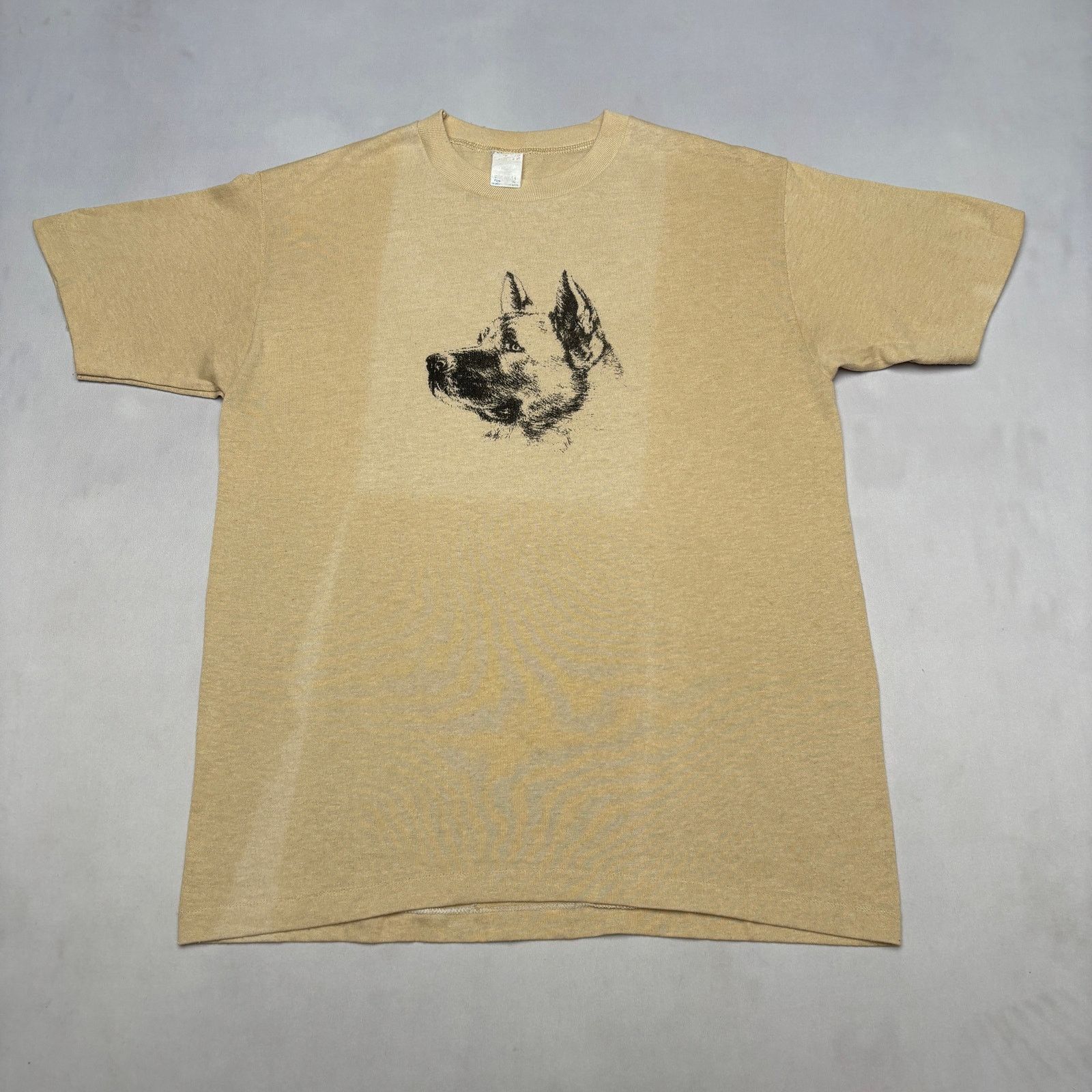 Vintage Vintage 80s German Shepherd Dog Tee Shirt Men's Medium Size US M / EU 48-50 / 2 - 2 Thumbnail