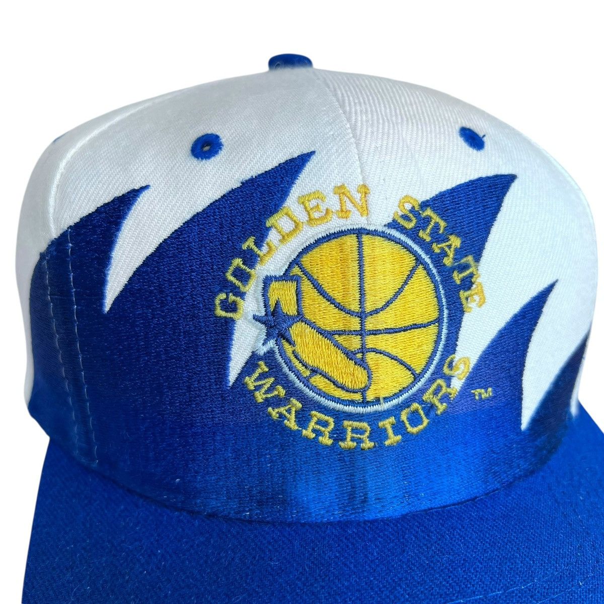 Logo Athletic NBA Golden State Warriors Logo Athletic Sharktooth Snapback Size ONE SIZE - 8 Thumbnail