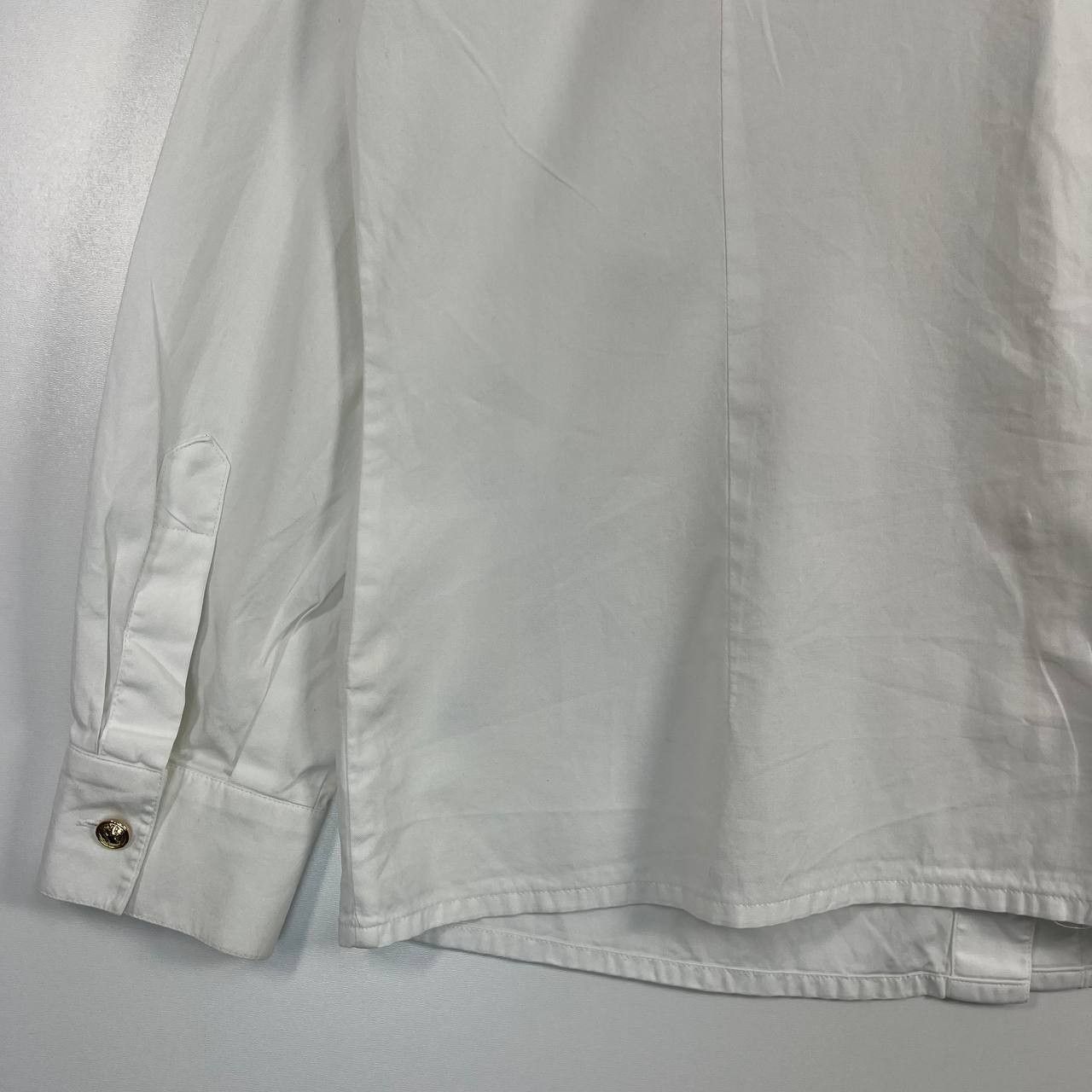 Escada Escada Margaretha Ley White Cotton Shirt With Gold Buttons M Size US M / EU 48-50 / 2 - 6 Thumbnail