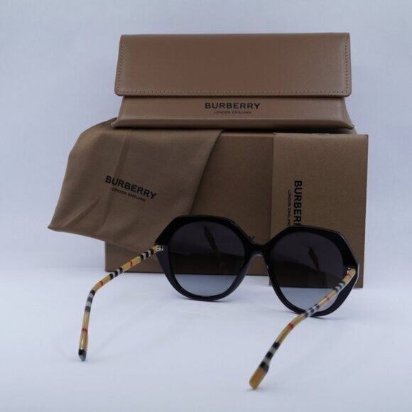 Burberry Burberry BE4375 38538G Black Square Sunglasses Size ONE SIZE - 9 Thumbnail
