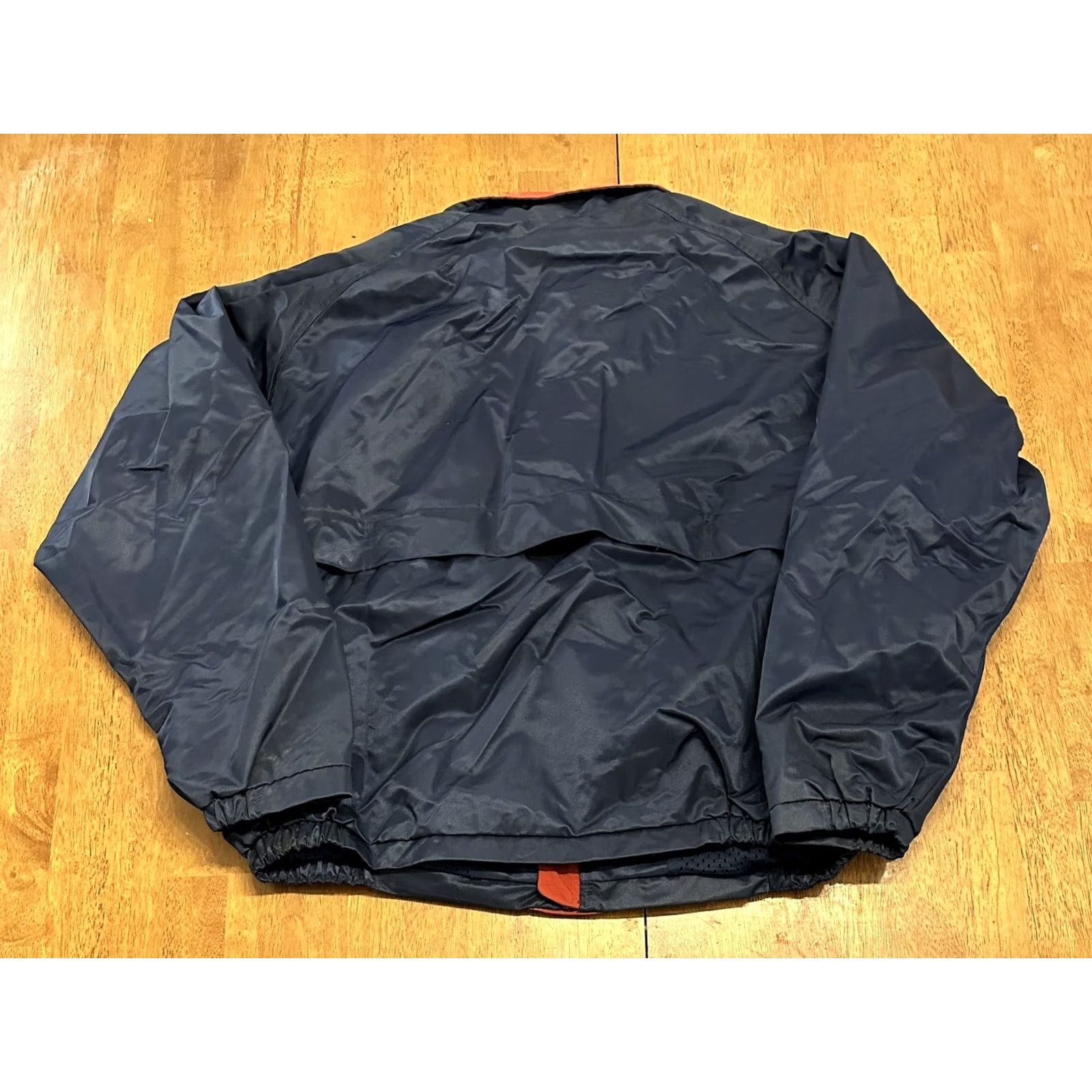 Nike VINTAGE Nike Jacket Nylon Full Zip 90s Navy Blue Mens L Size US L / EU 52-54 / 3 - 2 Thumbnail