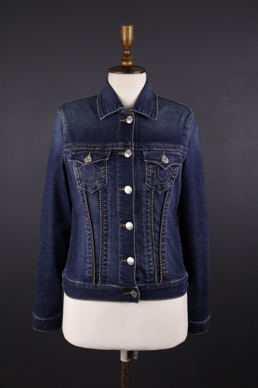 True Religion True Religion Row Seat Blue Denim Jacket Size S Size S / US 4 / IT 40 - 1 Thumbnail
