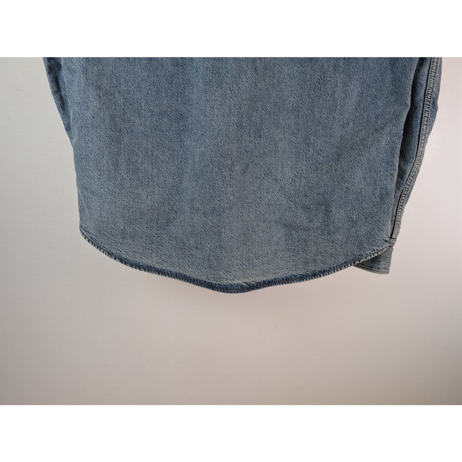 Bottega Veneta o1rshd1 Vintage Ind Denim Lined Shirt Button up Shirt Blue Size US S / EU 44-46 / 1 - 11 Thumbnail