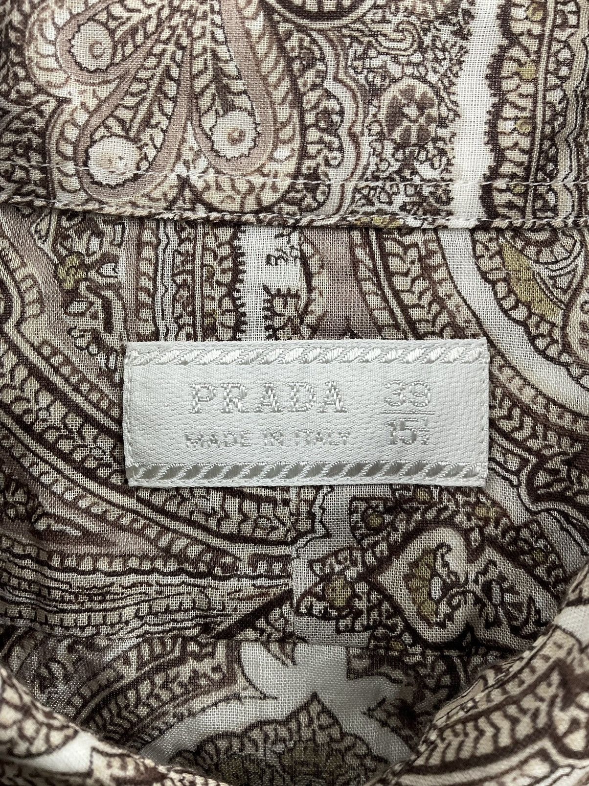 Prada Vintage Prada Paisley Shirt Size US M / EU 48-50 / 2 - 9 Thumbnail
