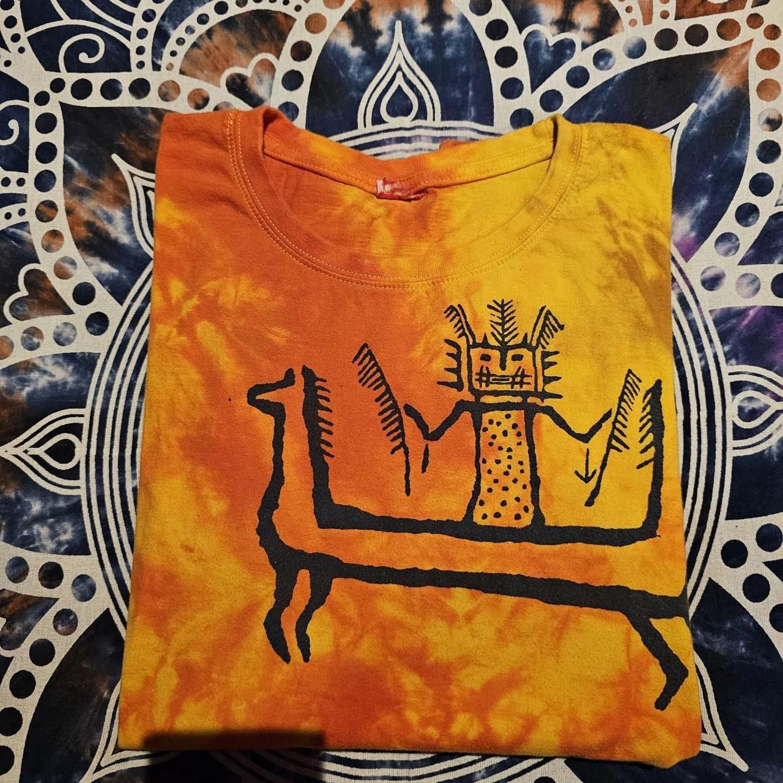 Designer TIE-DYED Yellow and Orange T-shirt Size US M / EU 48-50 / 2 - 7 Thumbnail