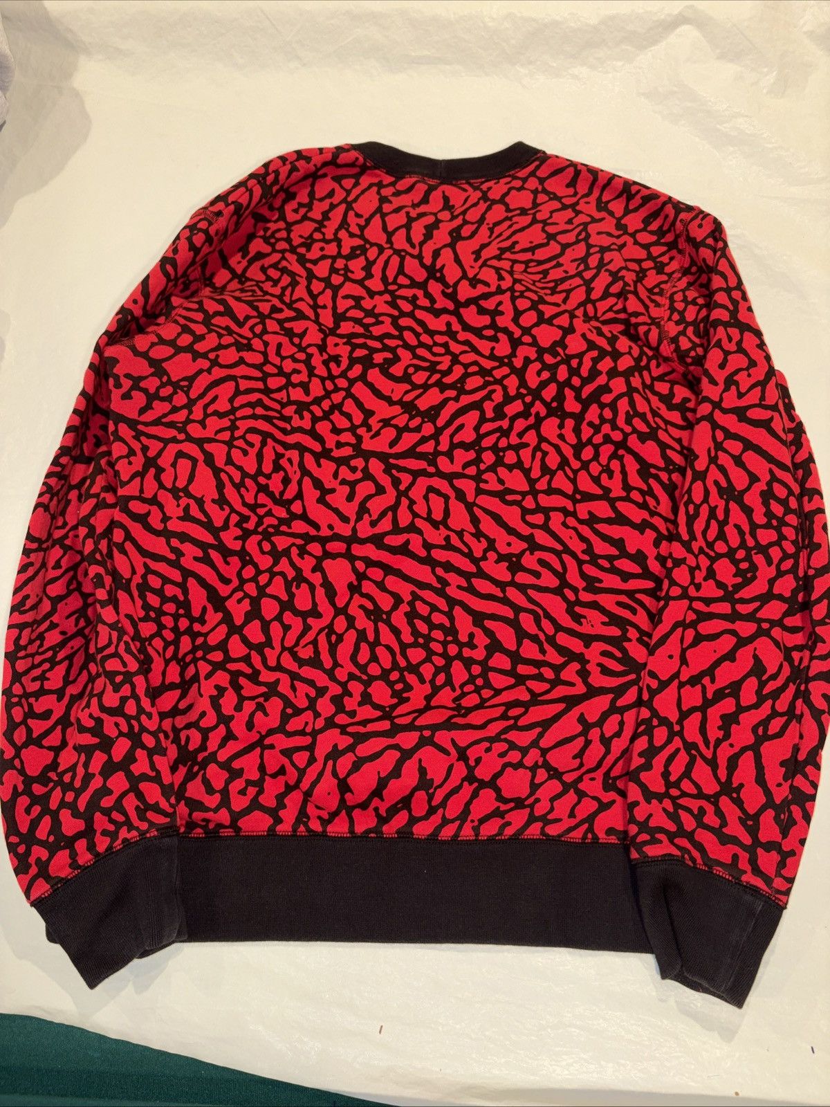 Jordan Brand Nike Air Jordan Flight Elephant Print Sweatshirt Red/Black-L Size US XL / EU 56 / 4 - 5 Thumbnail