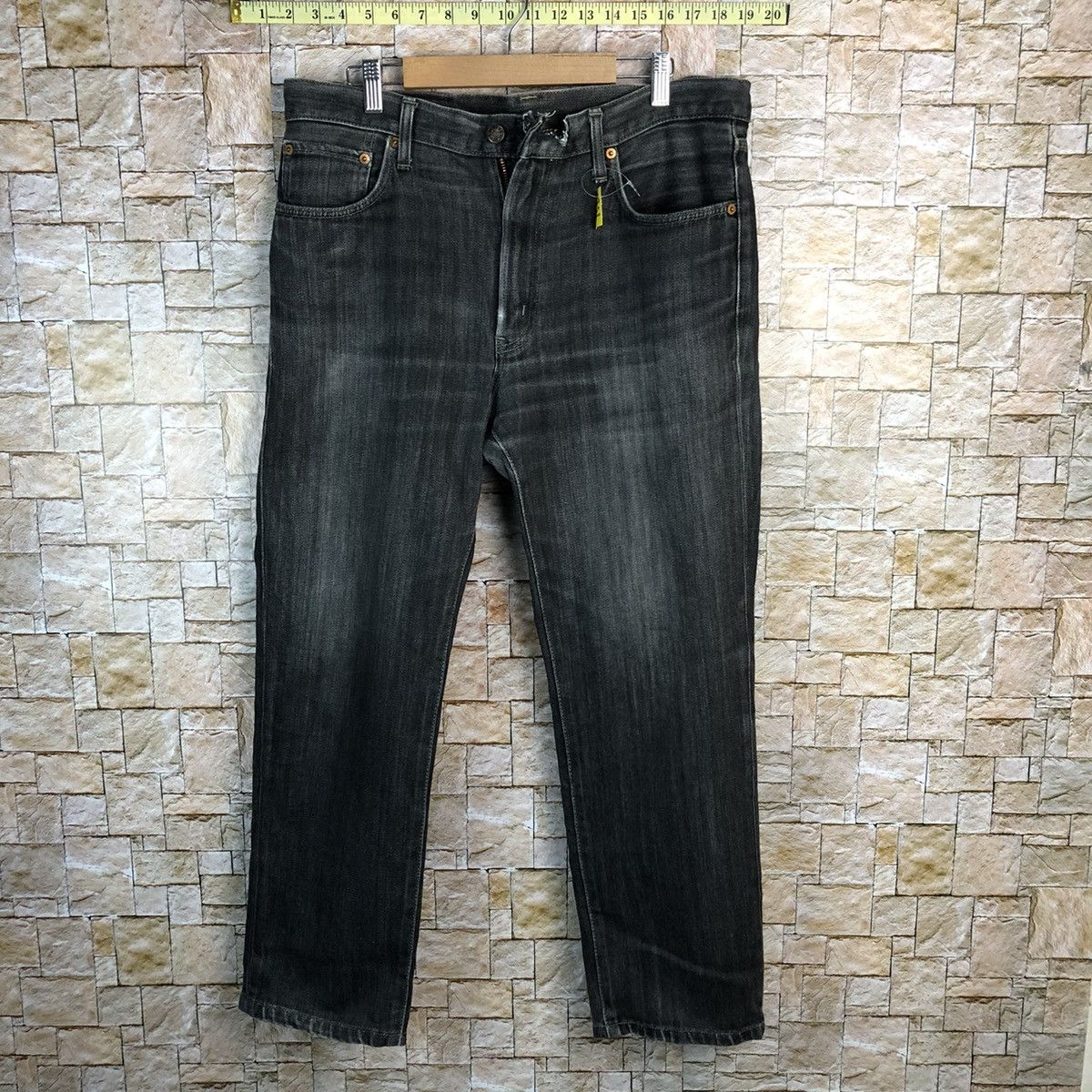 Edwin Edwin Black Denim vintage ripped distressed Pants #7598 Size US 34 / EU 50 - 1 Thumbnail