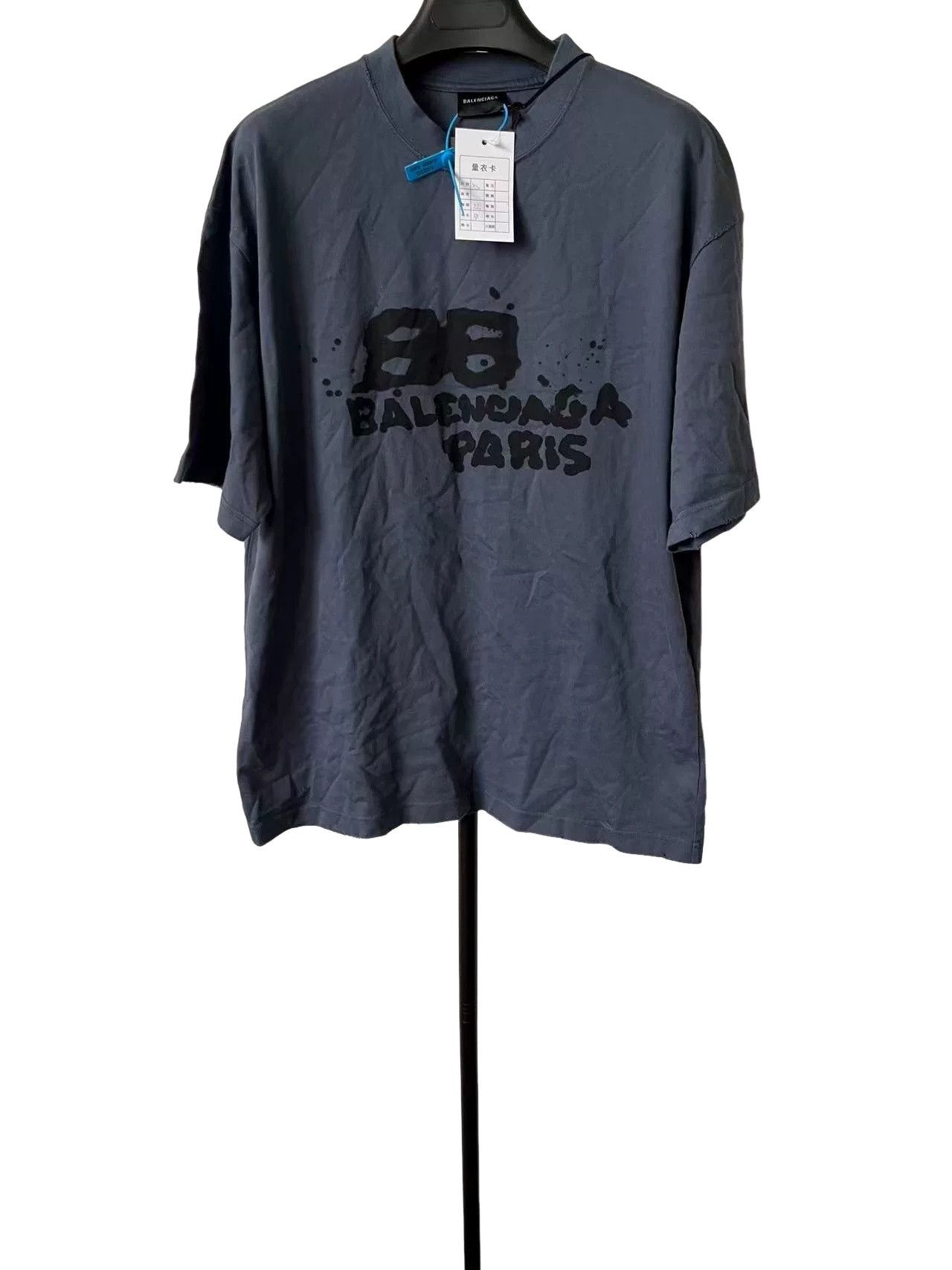Balenciaga Balenciaga BB Logo Paris Print T-Shirt US XS Size US XS / EU 42 / 0 - 1 Thumbnail