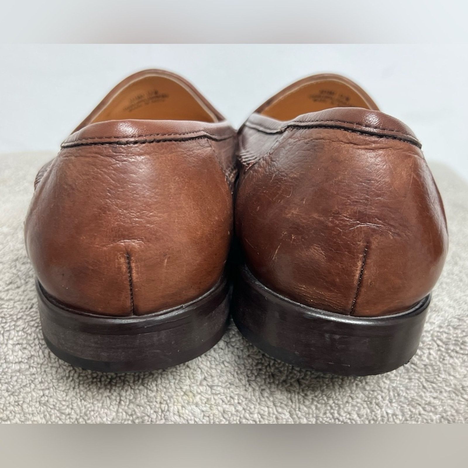 Giorgio Brutini Giorgio Brutini Brown Leather Tassel Slip On Loafers Shoes Size US 13 / EU 46 - 7 Thumbnail