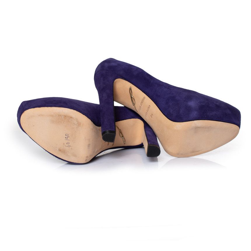 Brian Atwood Brian Atwood, purple suede pumps Size US 6.5 / IT 36.5 - 5 Thumbnail