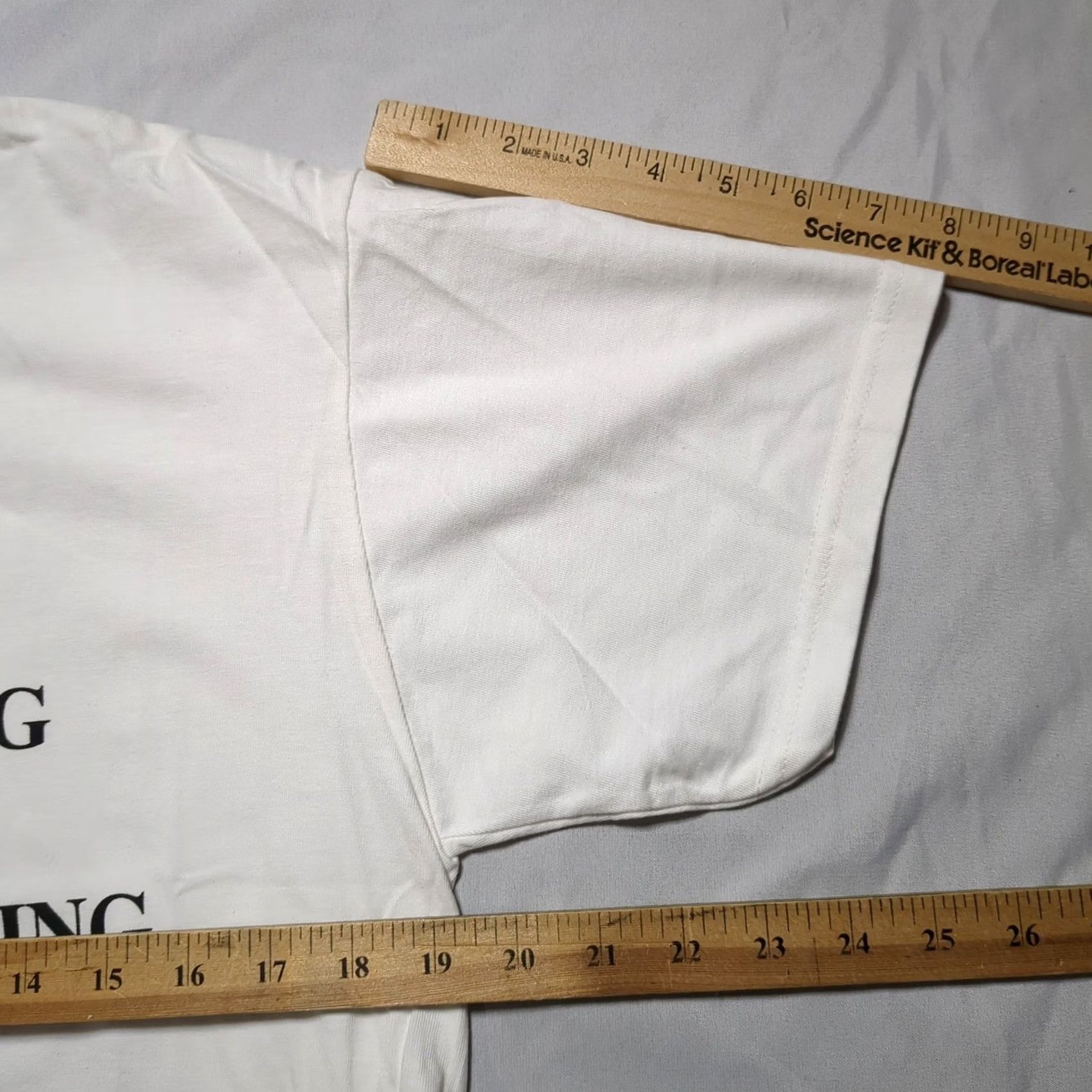 Vintage 4Worth Doing aNYthing White T-Shirt Men M Crew Neck Short Sleeve Graphic Print Logo Casual Streetwear Mens Size US M / EU 48-50 / 2 - 7 Thumbnail