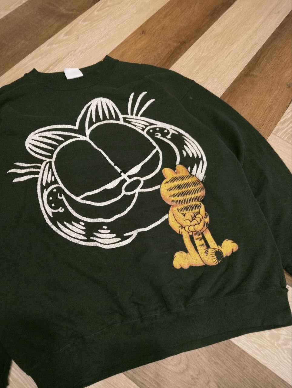Vintage VINTAGE GARFIELD DISTRESSED CREWNECK Size US L / EU 52-54 / 3 - 3 Thumbnail