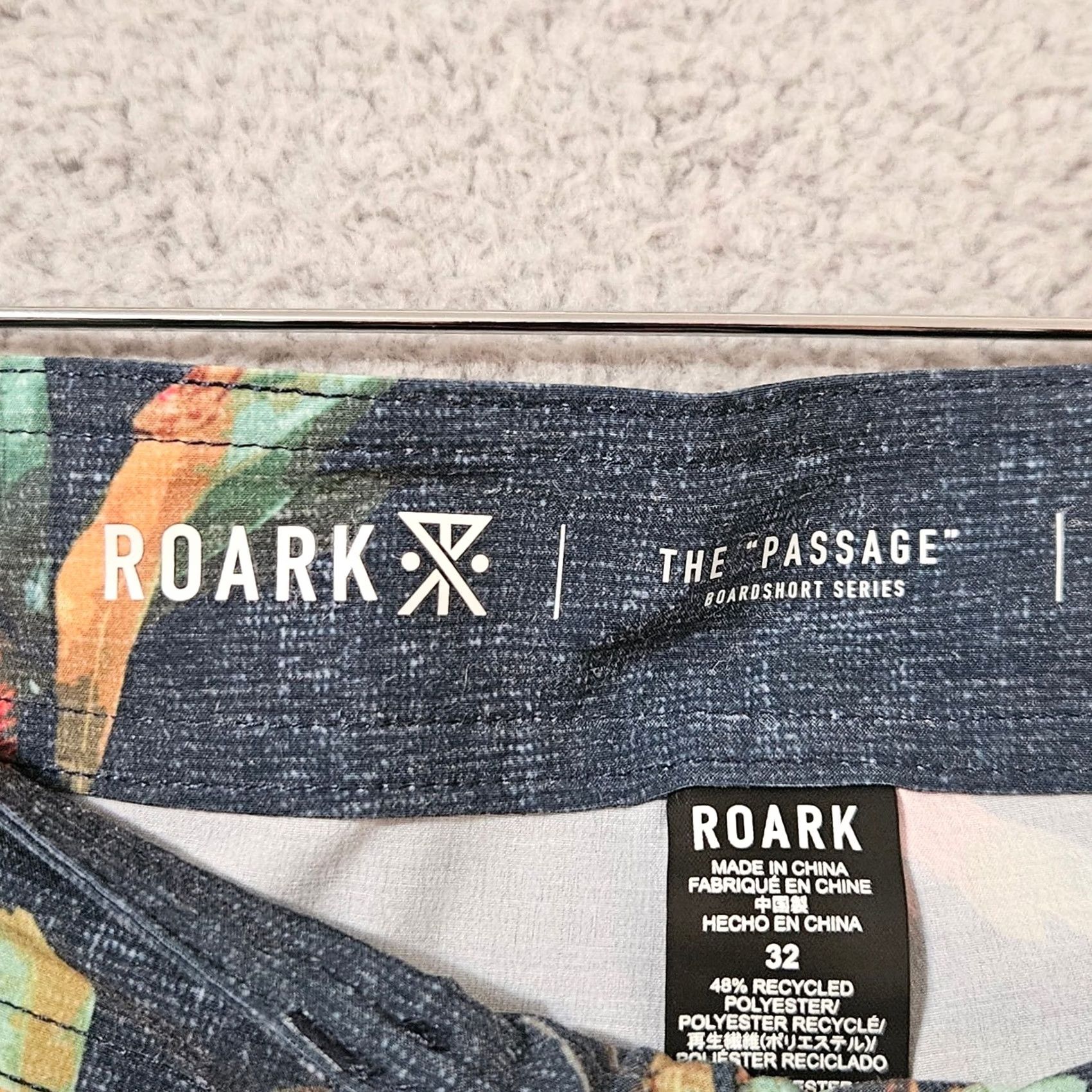 Roark Roark Mens Passage Board Shorts Swim Dark Navy Size 32 Size US 32 / EU 48 - 3 Thumbnail