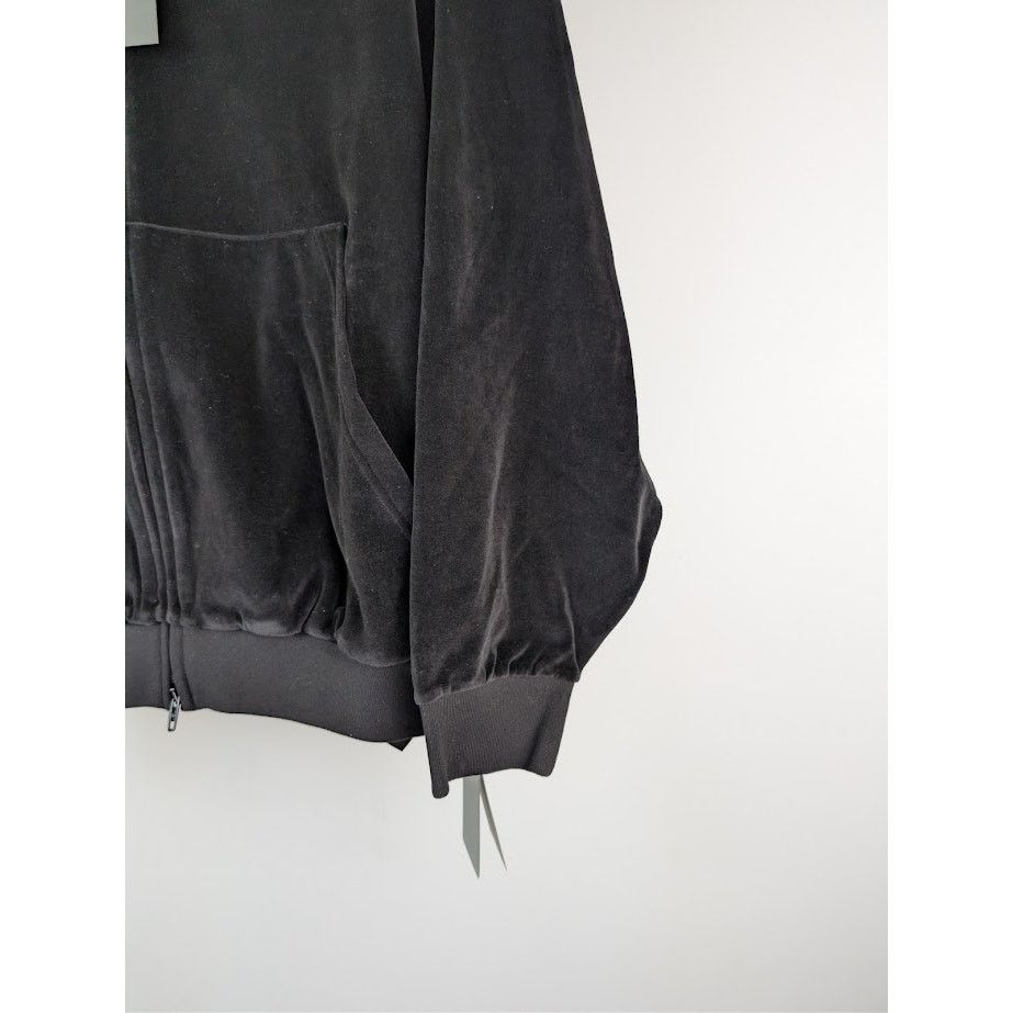 Balenciaga o1rshd1 Oversized Zip-Up Hoodies in Black/White Size US M / EU 48-50 / 2 - 5 Thumbnail