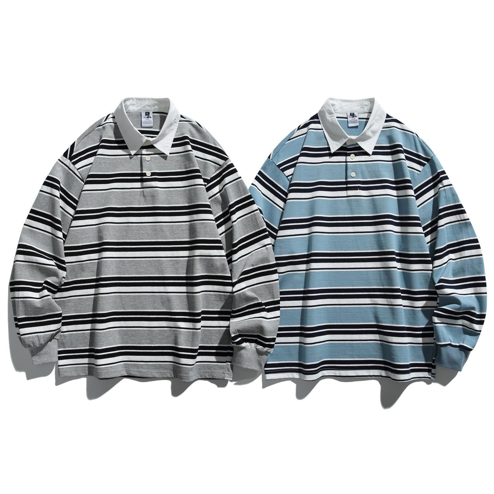 Other Stripe Polo Collar Long-Sleeve Sweatshirt Size US M / EU 48-50 / 2 - 3 Thumbnail