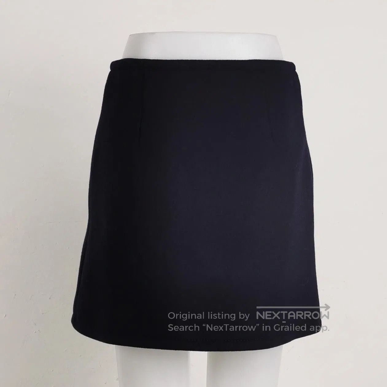 Prada Prada Logo Embellished Wool Blend Skirt . Size 22" - 2 Thumbnail