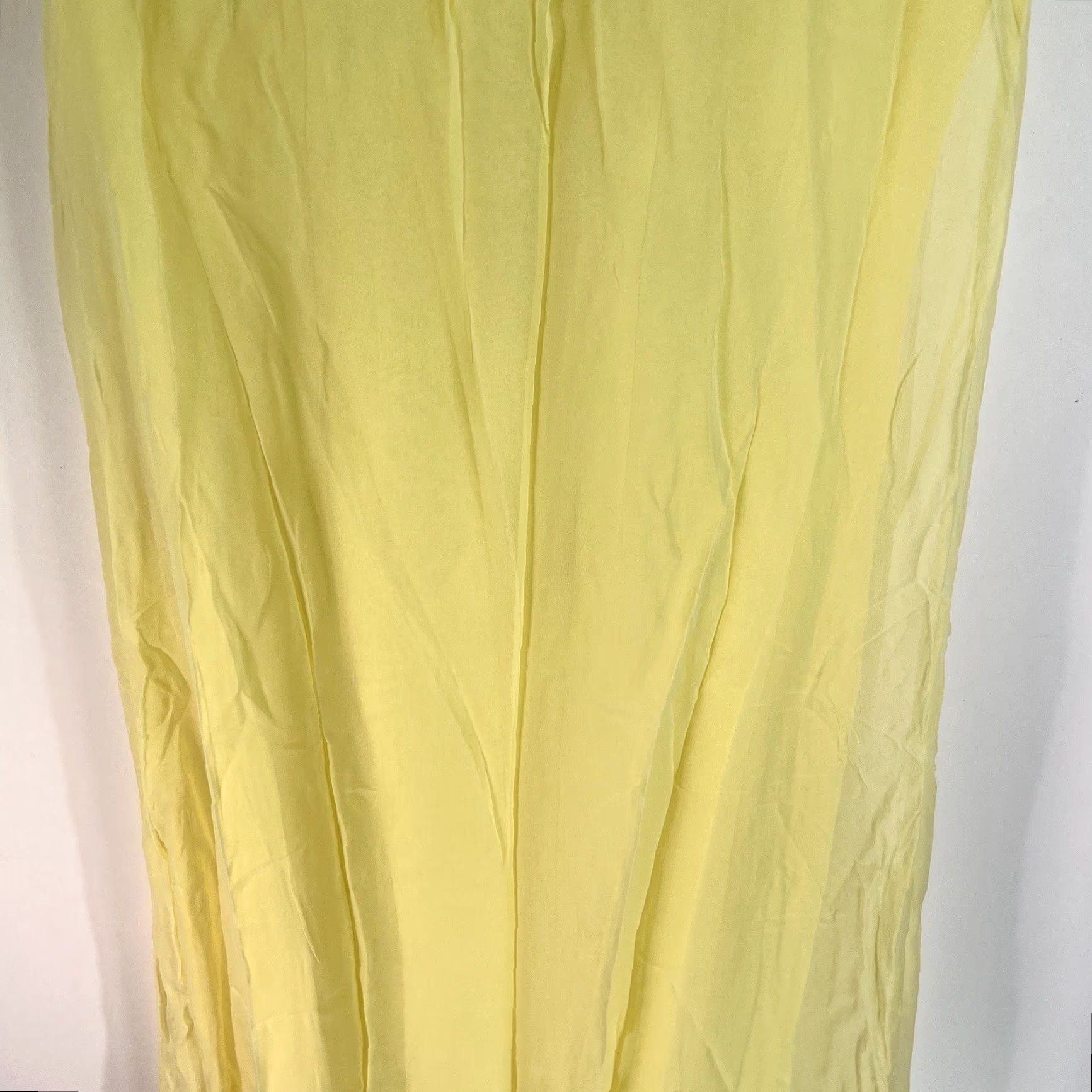 Vintage VINTAGE True Vintage 1960s Lemon Yellow Beaded Chiffon Slip Smock Dress Size 9 Womens Size M / US 6-8 / IT 42-44 - 3 Thumbnail