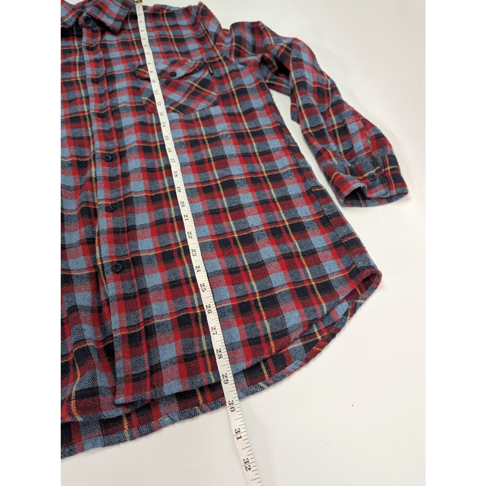 CO Molokai Surf Co Shirt Mens Medium Long Sleeve Button Up Flannel Red Plaid Pocket Classic Colorful Outdoor Surfer Size US M / EU 48-50 / 2 - 5 Thumbnail