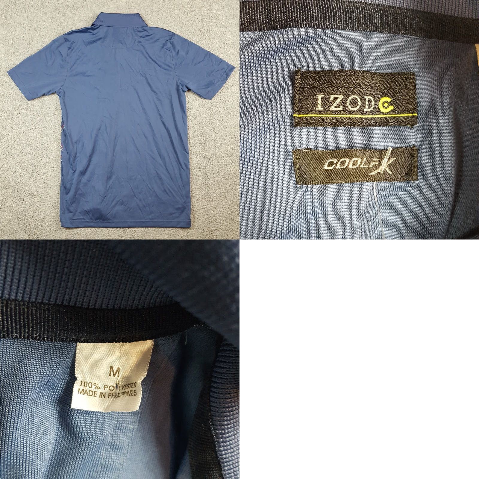 Izod VINTAGE IZOD Golf Polo Shirt NAS JAX Naval Air Station Argyle Collared Polo Shirt Blue M Men Polo Shirt 90s Preppy Beach Classic. Size US M / EU 48-50 / 2 - 8 Thumbnail