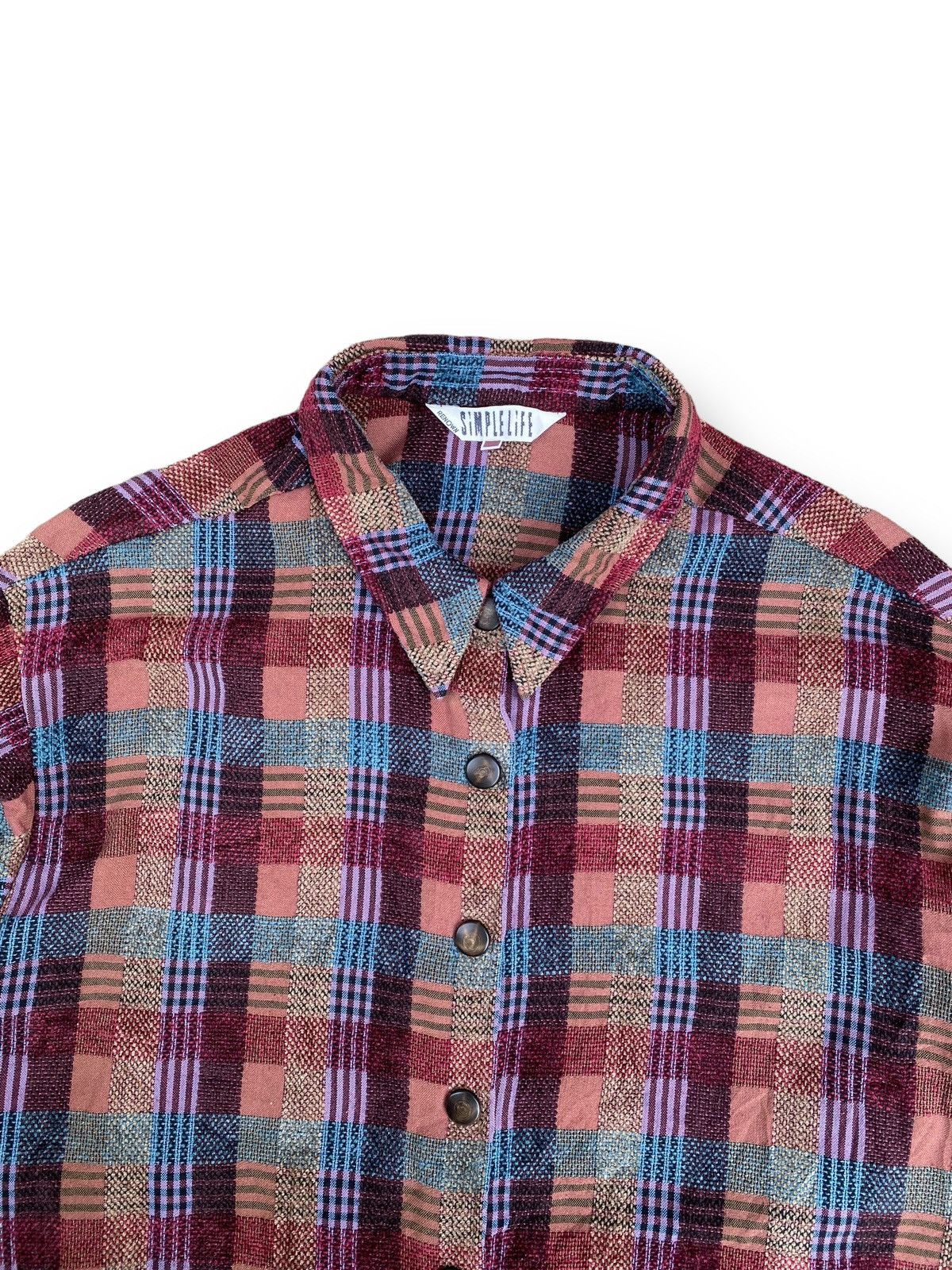 Japanese Brand × Vintage Vintage Renown Simple Life Wool Snap Button Down. #D2 Size US XL / EU 56 / 4 - 2 Thumbnail