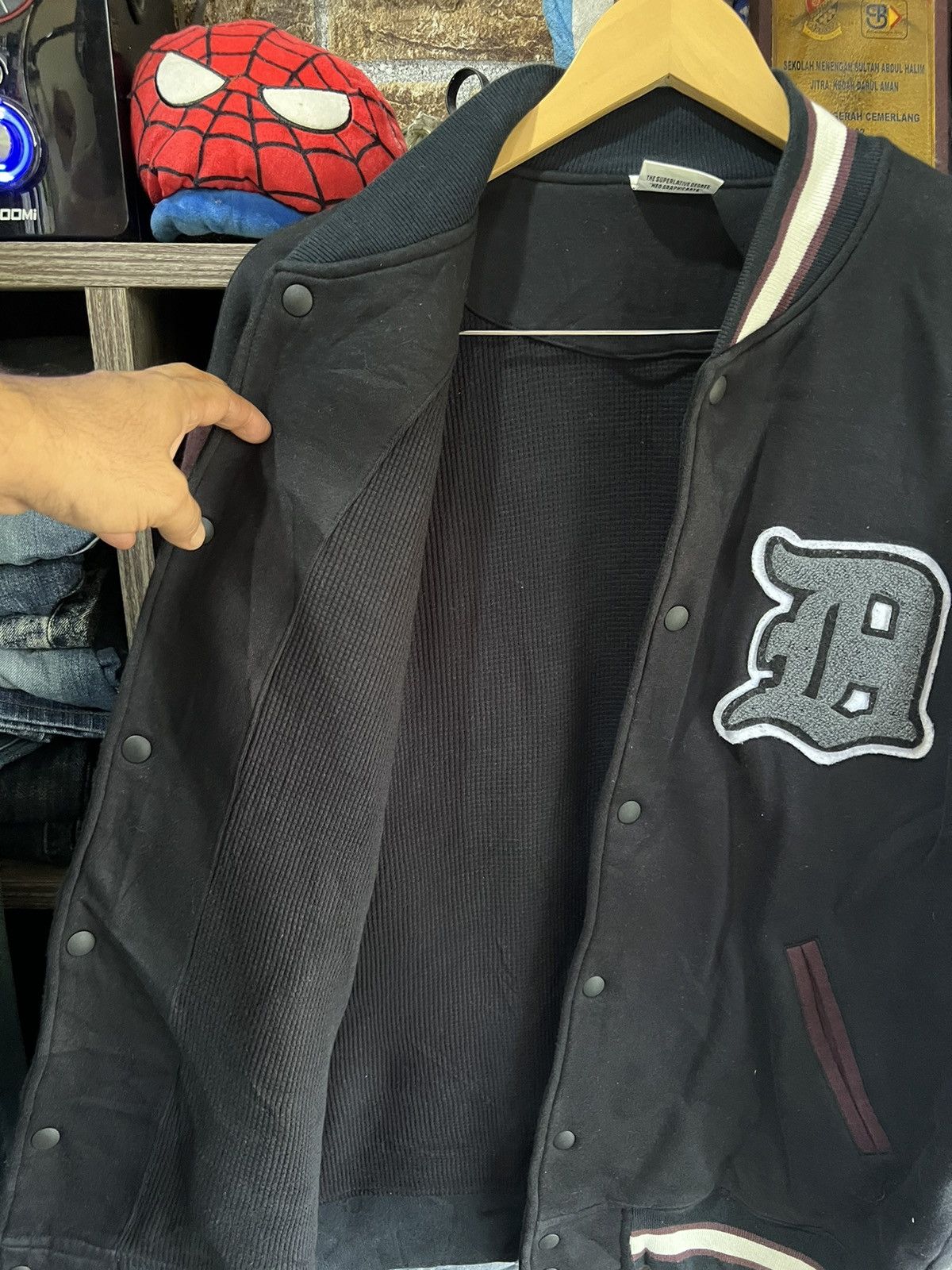 Japanese Brand 🔥Double Steal Cotton Varsity Jacket Size US L / EU 52-54 / 3 - 11 Thumbnail