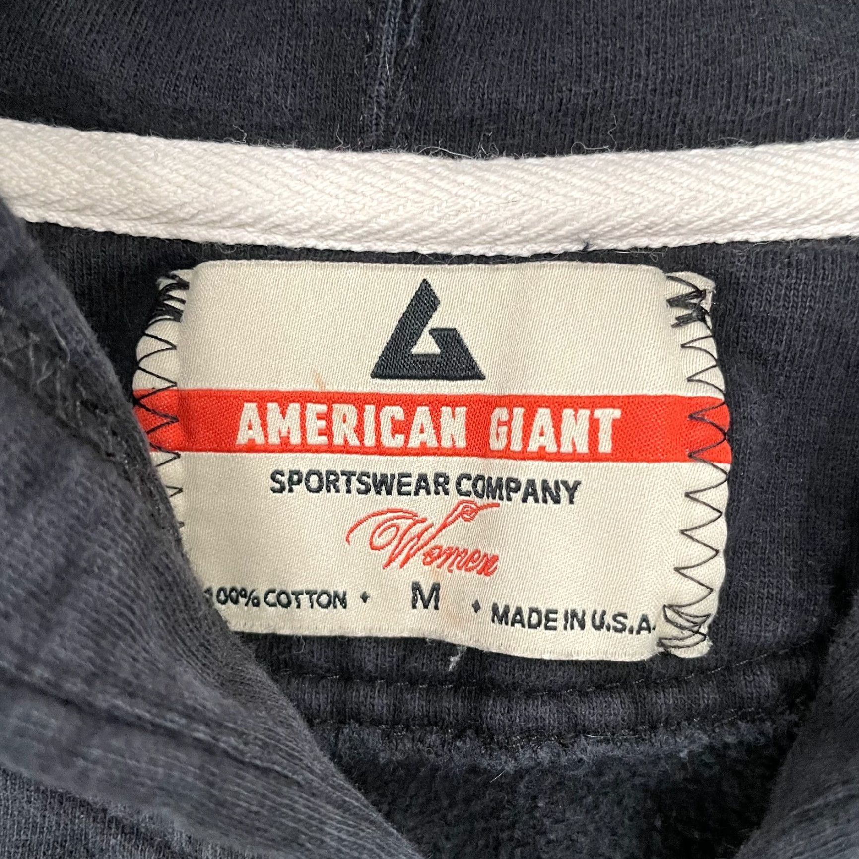 Vintage American Giant Hoodie Womens Medium Black Full Zip Heavyweight Pockets USA Made Size M / US 6-8 / IT 42-44 - 5 Thumbnail