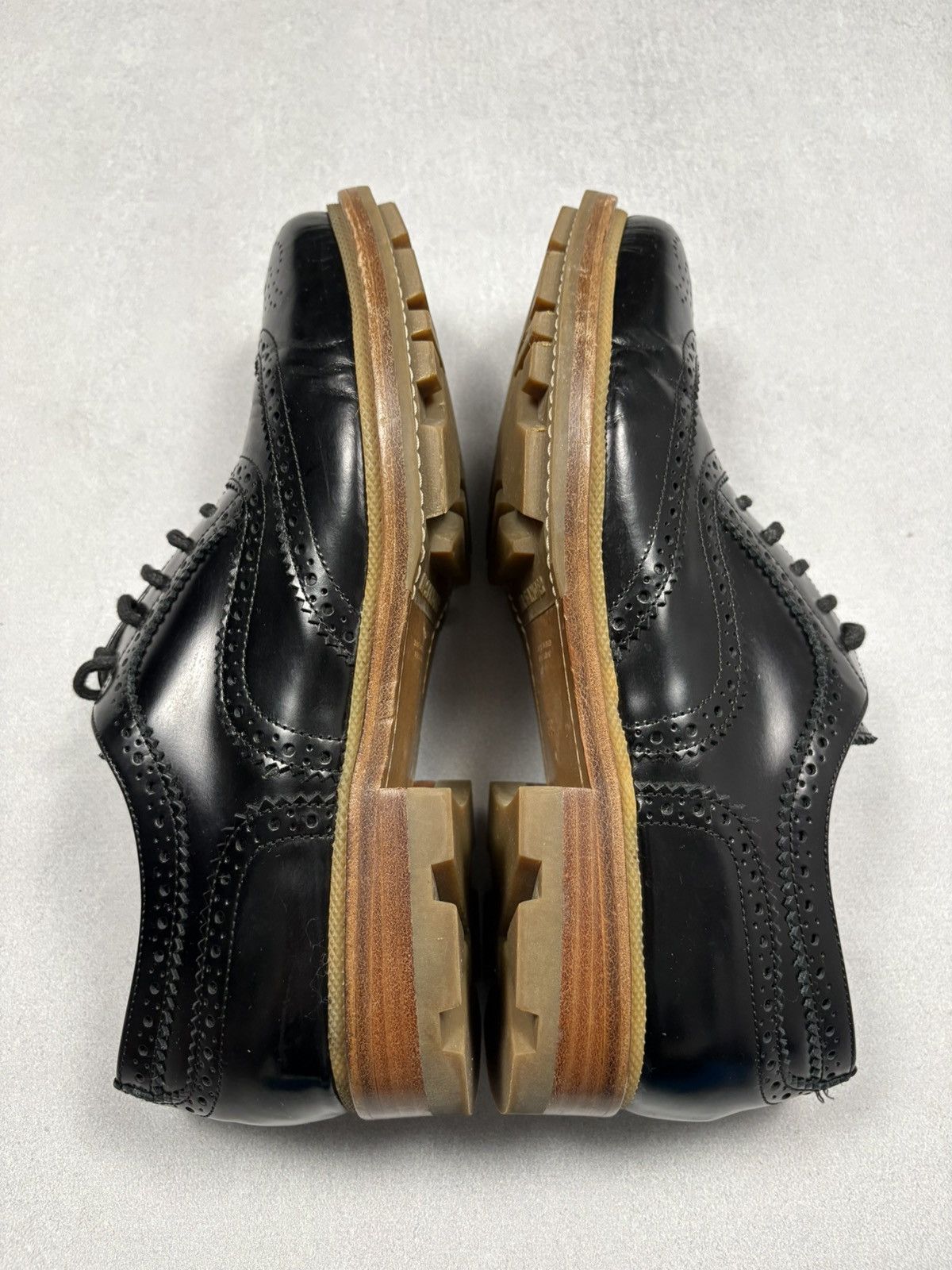 Jil Sander Jil Sander Black Leather Brogue Lug Sole Shoes Size 39 Rare Size US 6 / EU 39 - 6 Thumbnail