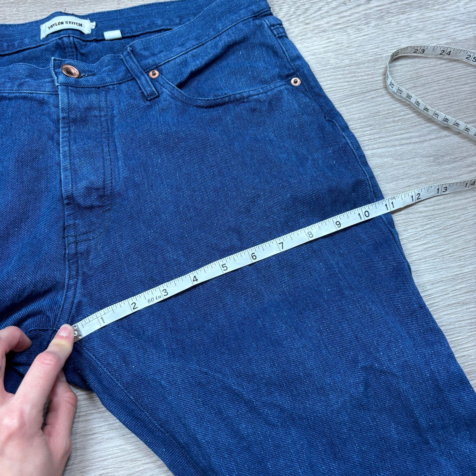 Taylor Stitch Taylor Stitch Hemp Organic Cotton Slim Jeans Men's 33x35 Size US 33 - 9 Thumbnail