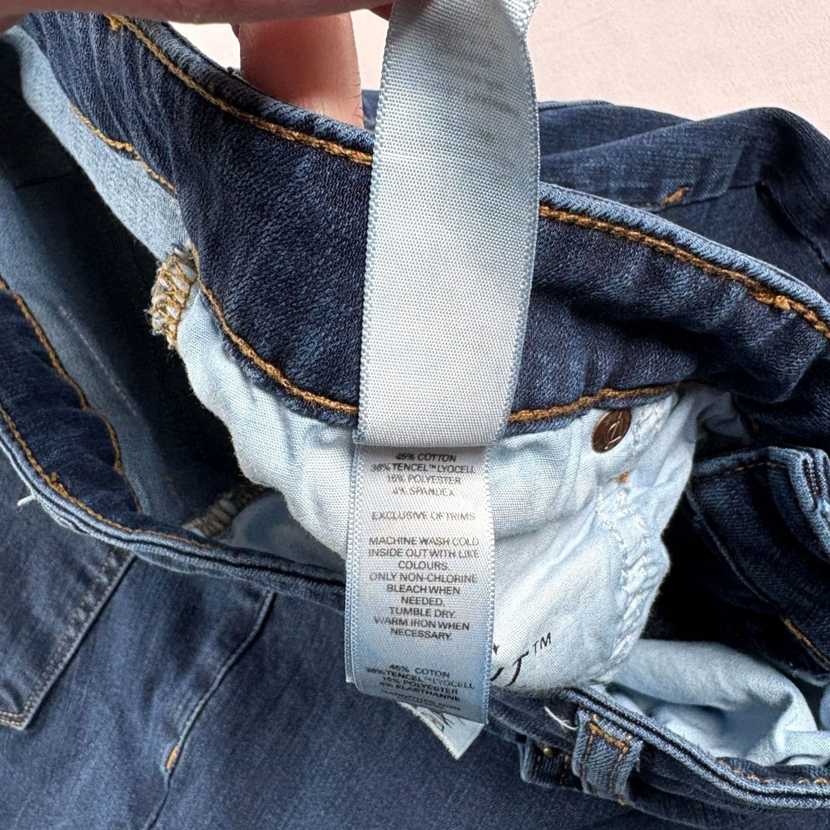 Vintage DU/ER Jeans Womens 34x28 Blue High Rise Skinny Stretch Denim Shirt? Size 24" / US 00 / IT 34 - 4 Thumbnail