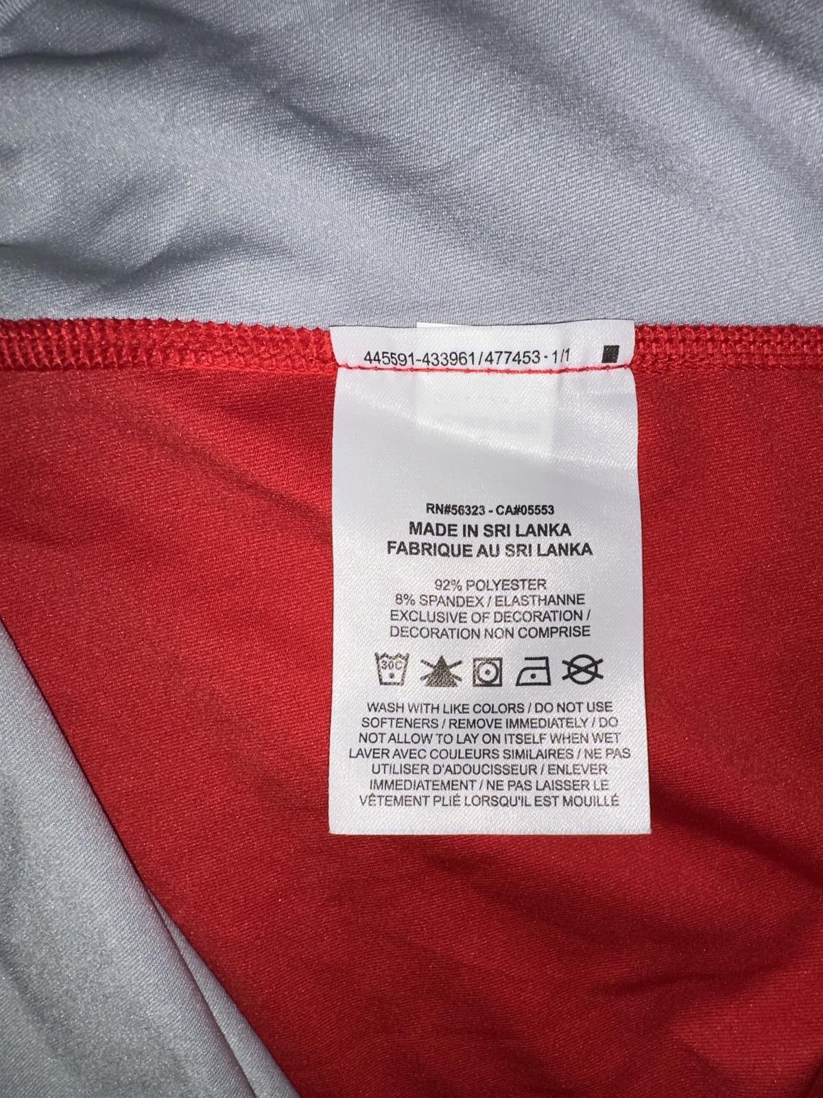 Nike Nike Pro Dri Fit Mens Red Gray MLB Authentic Slim Raglan Stretch T-Shirt Size US S / EU 44-46 / 1 - 5 Thumbnail