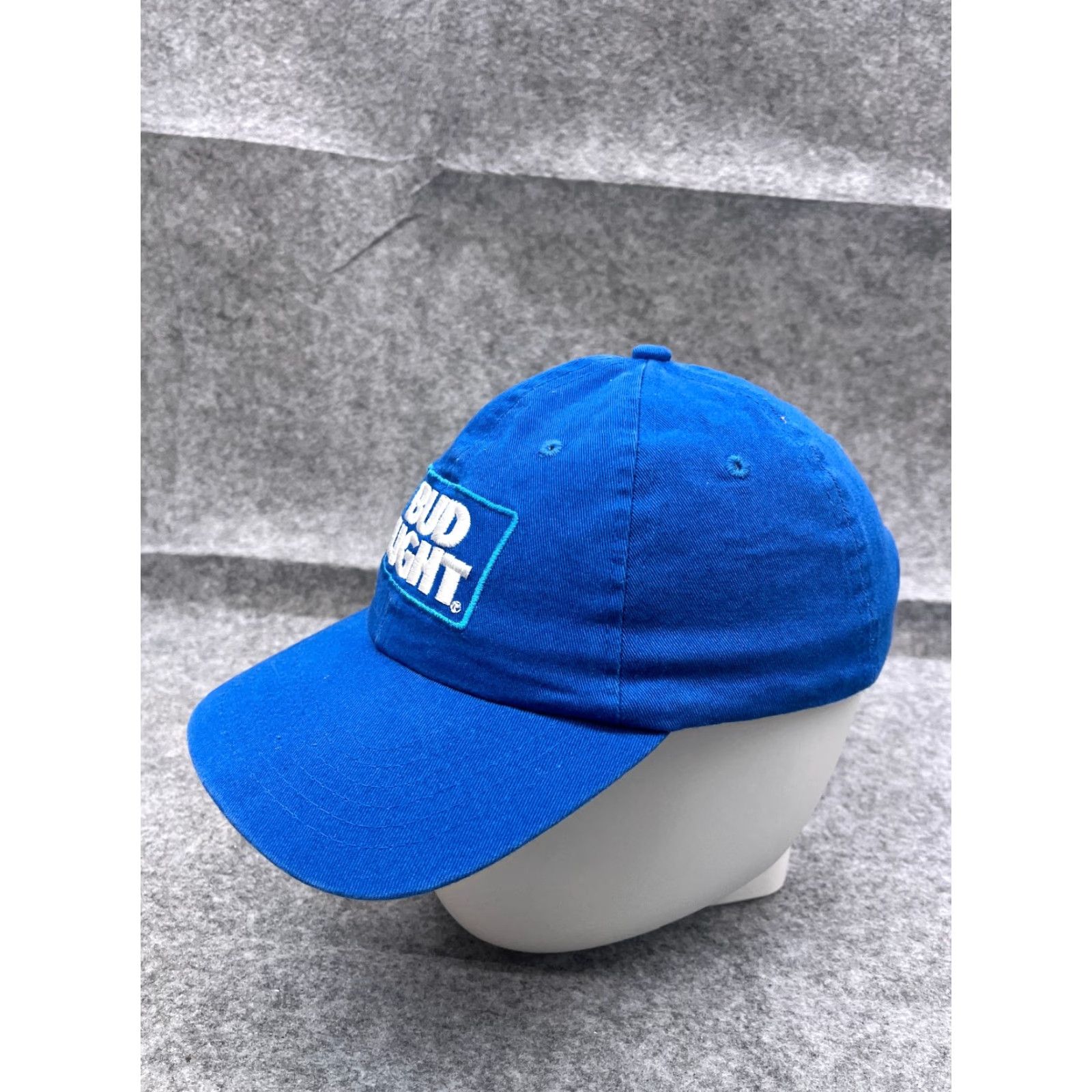 Budweiser Budweiser Hat Cap Adjustable One Size Blue Adult Cotton Twill Baseball Cap Mens Beer Sports Style Hats Size ONE SIZE - 4 Thumbnail