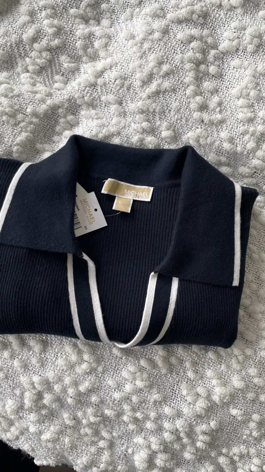 Michael Kors BLEU CARDIGAN MICHAEL KORS (L) Size L / US 10 / IT 46 - 3 Thumbnail