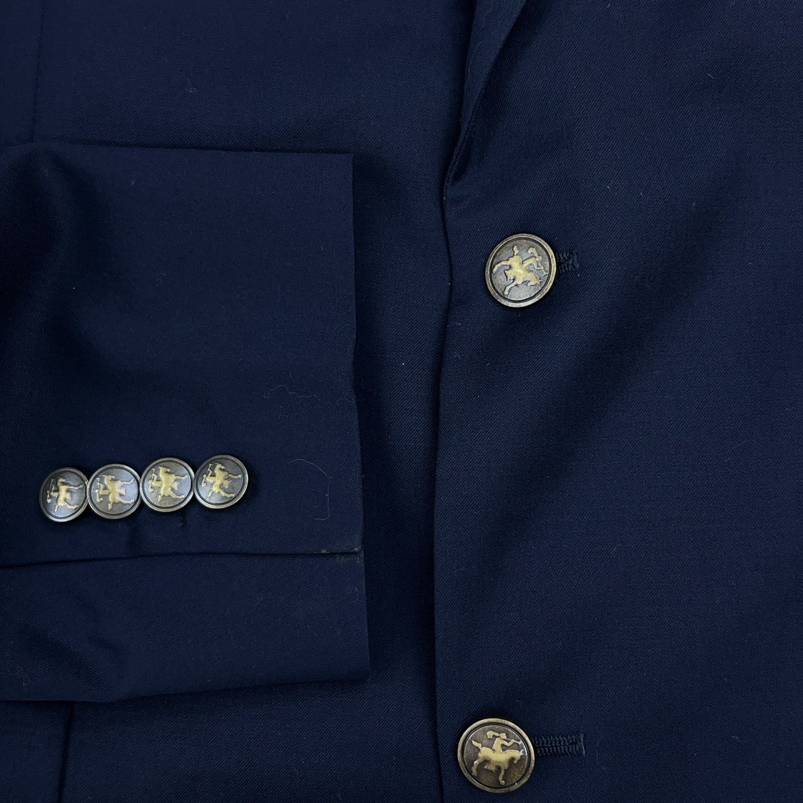 Hart Schaffner Marx Hart Schaffner Marx HSM Size 42L Blazer Navy Bronze Button Size 42L - 19 Thumbnail