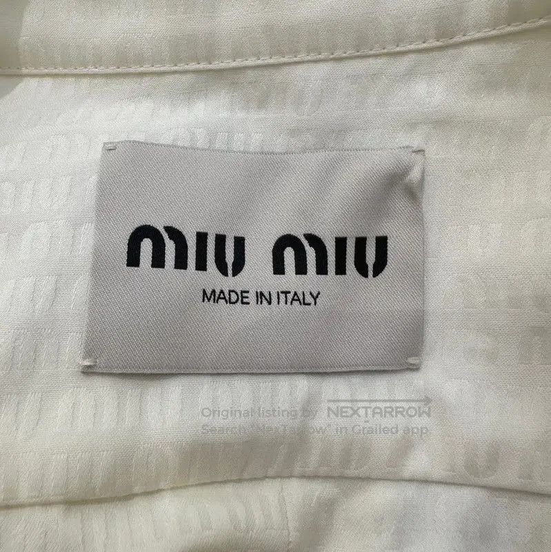 Miu Miu Miu Miu Cotton Printed Long Sleeve Shirt . Size S / US 4 / IT 40 - 5 Thumbnail